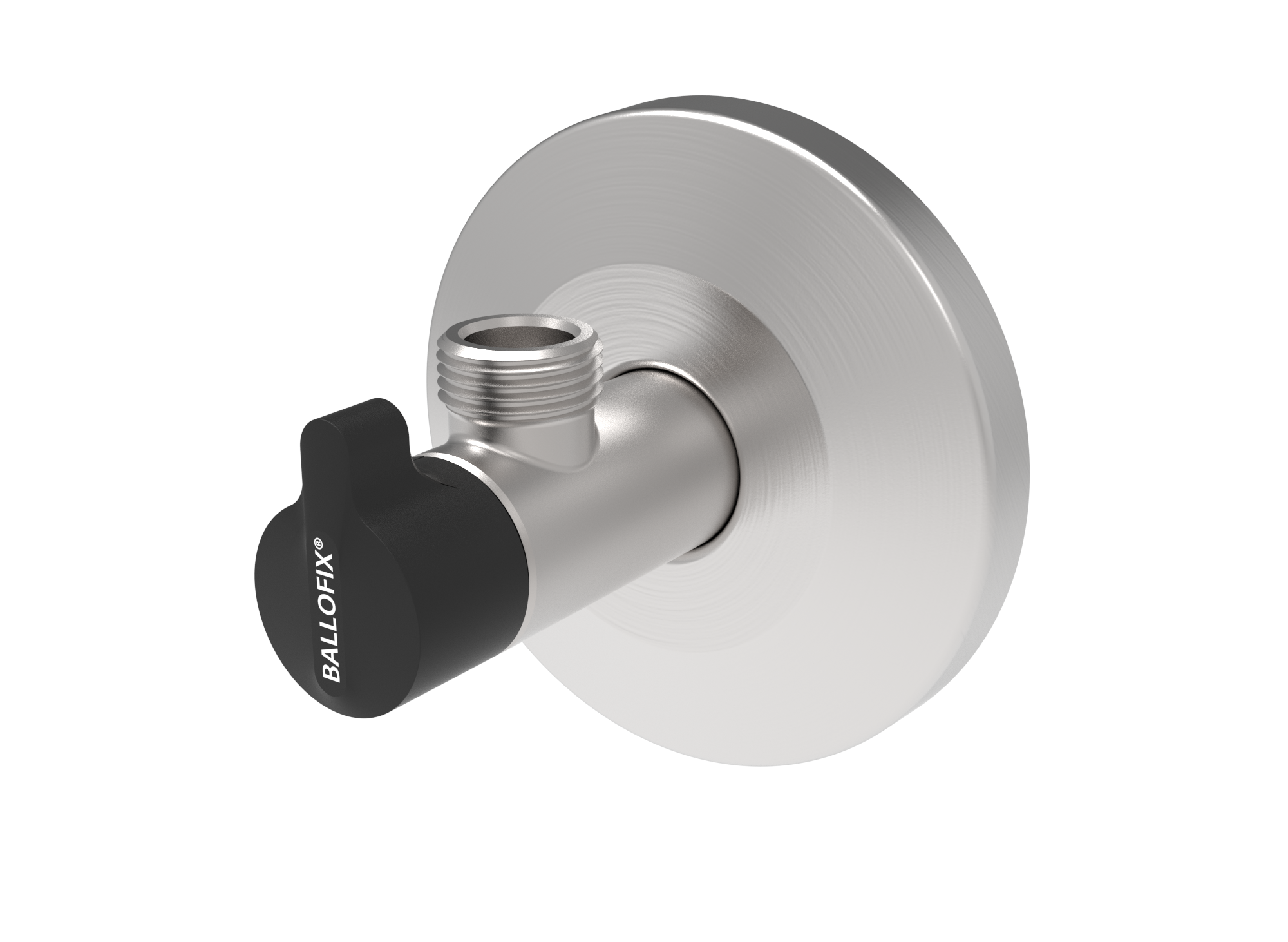 Broen ballofix vinkelventil, rustfri 3/8"x1/2"