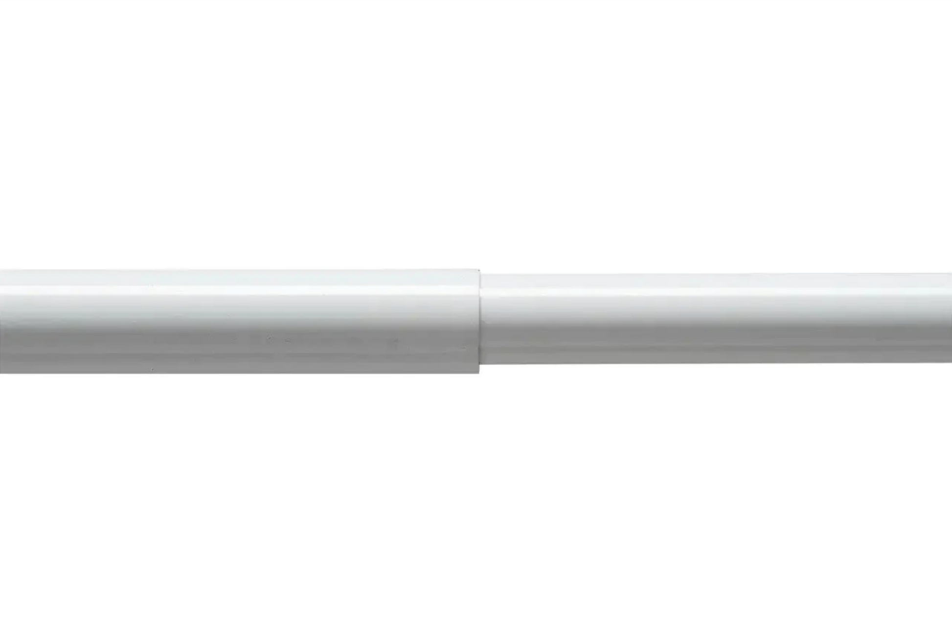 Hefe badeforhængsstang, 110-183 cm, hvid