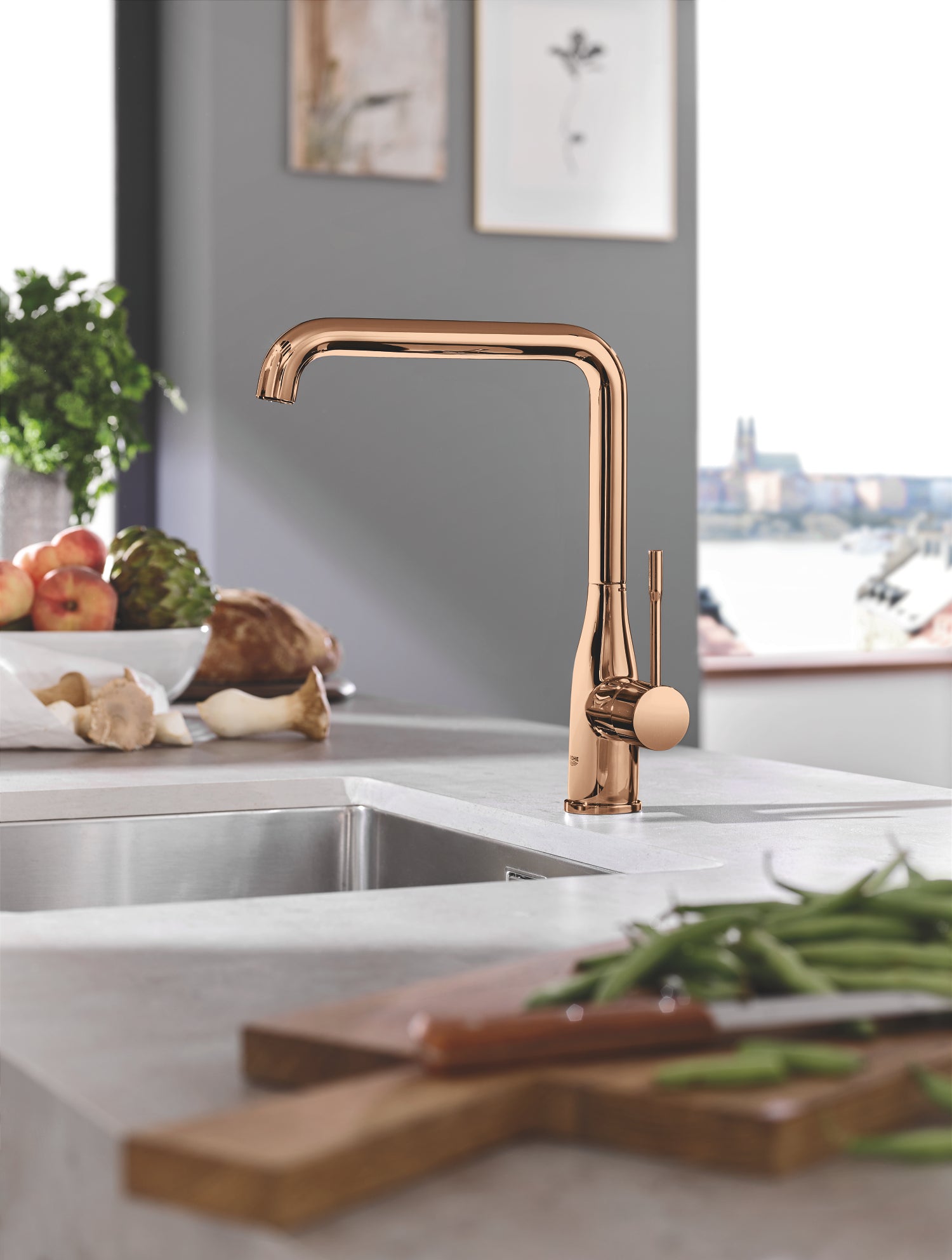 Grohe, EssenceEtgrebskøkkenbatteri, Warm Sunset