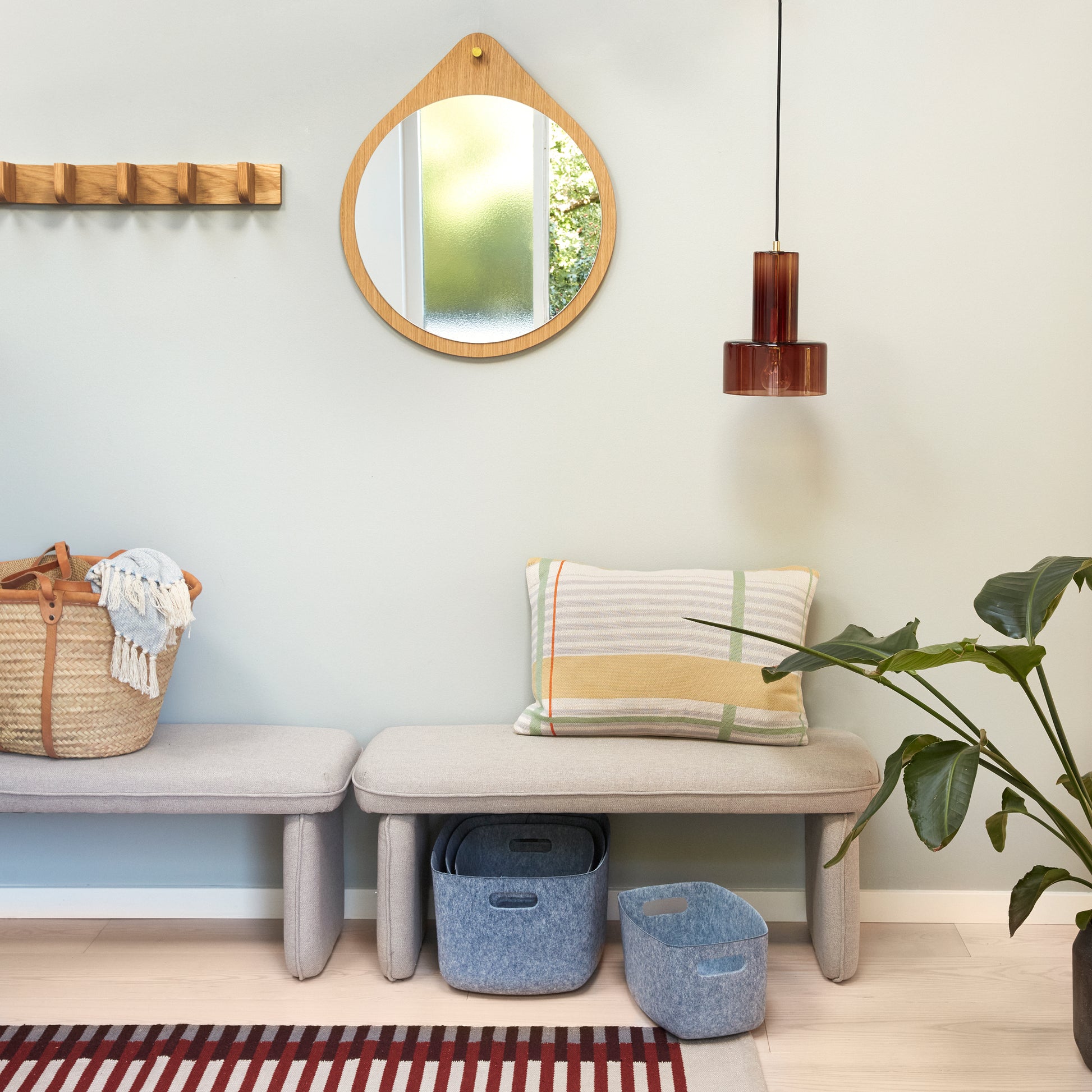 Hübsch ripple loftlampe ravfarve