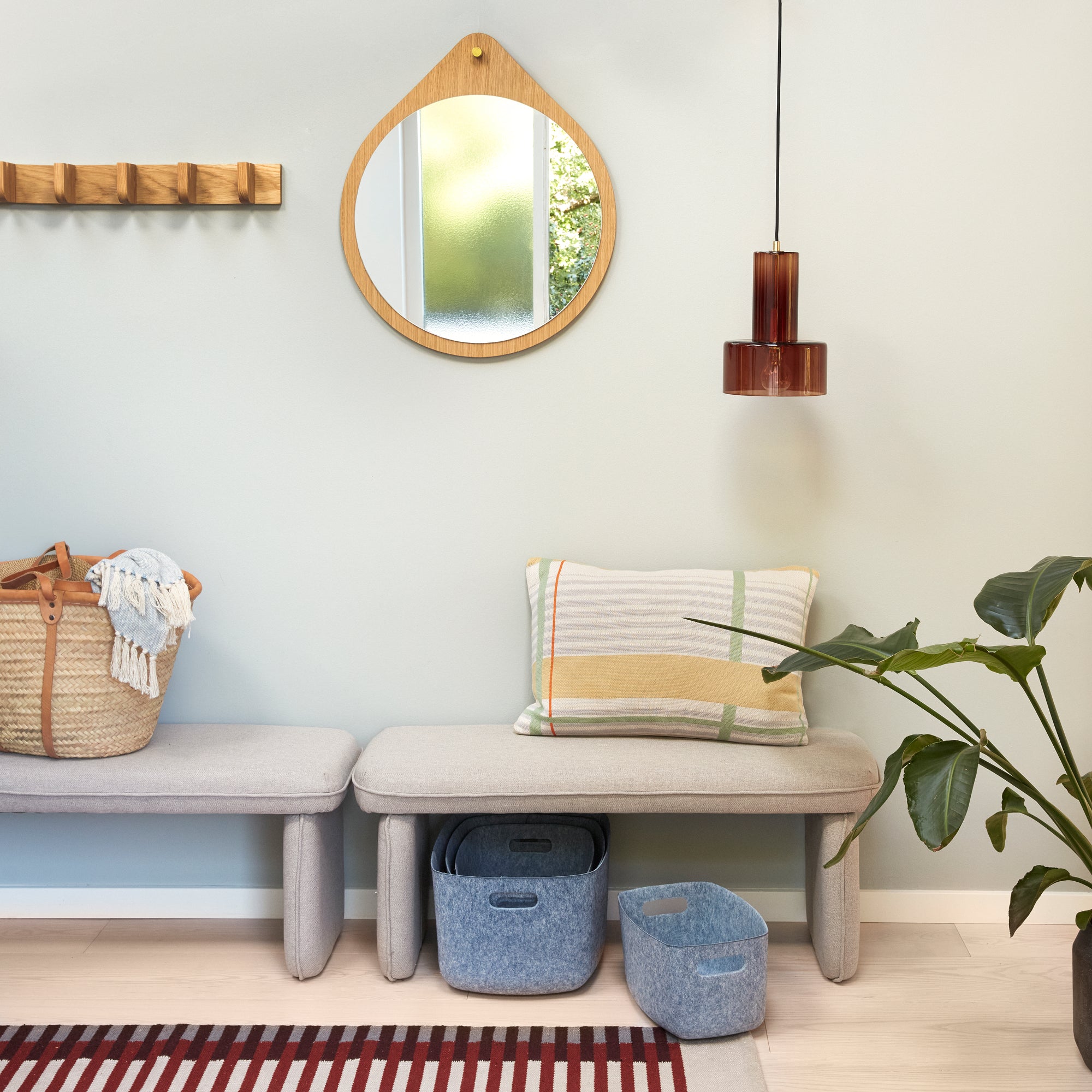 Hübsch ripple loftlampe ravfarve