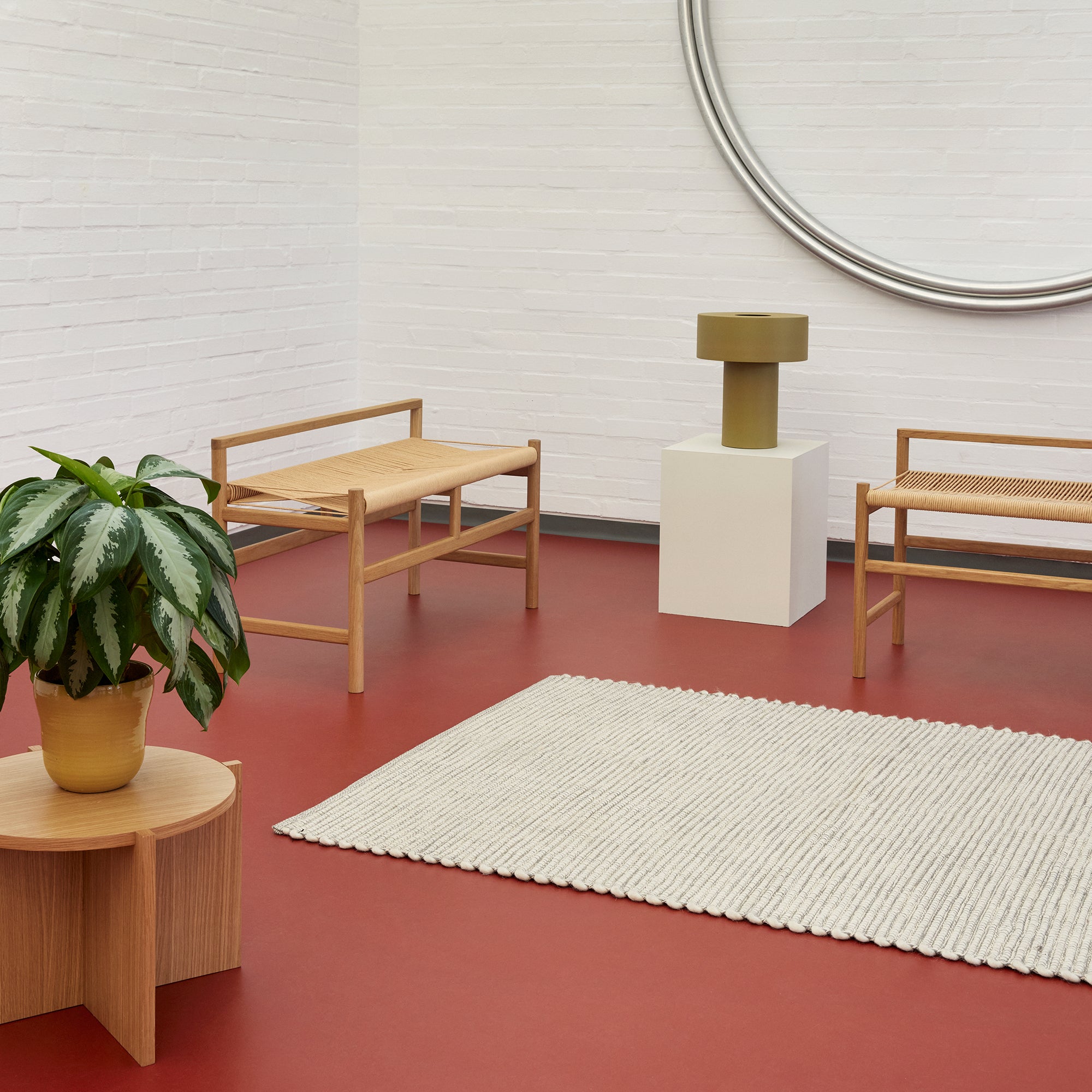 Hübsch aki bordlampe khaki