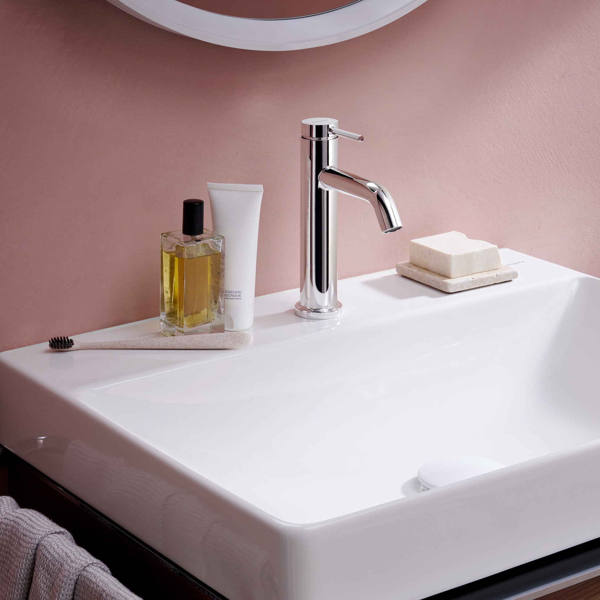 hansgrohe Tecturis S håndvaskarmatur 110 EcoSmart+ uden bundventil, Krom