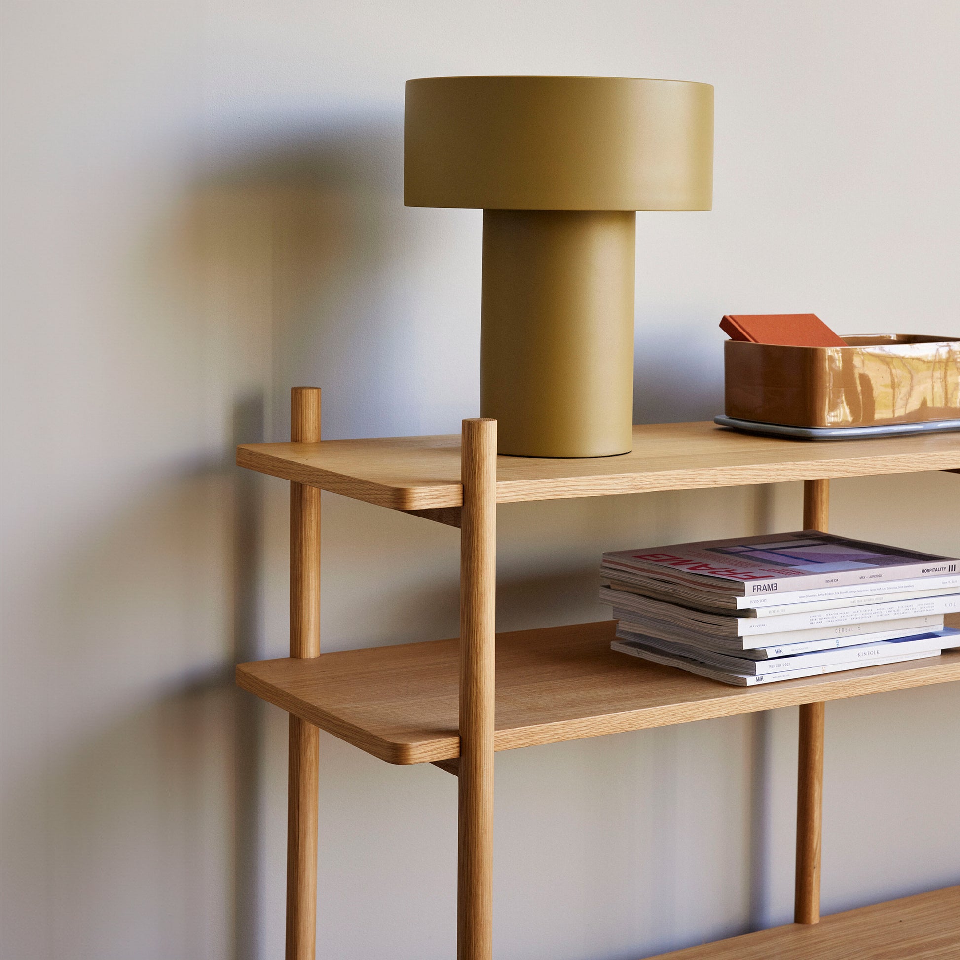 Hübsch aki bordlampe khaki