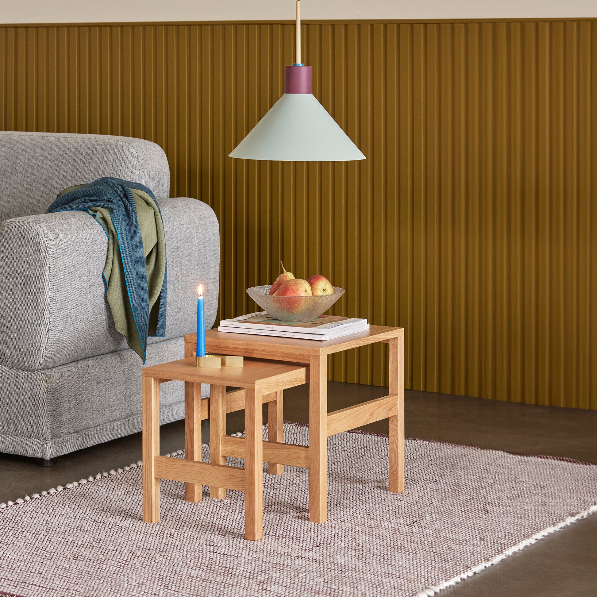 Hübsch crayon lampe blå