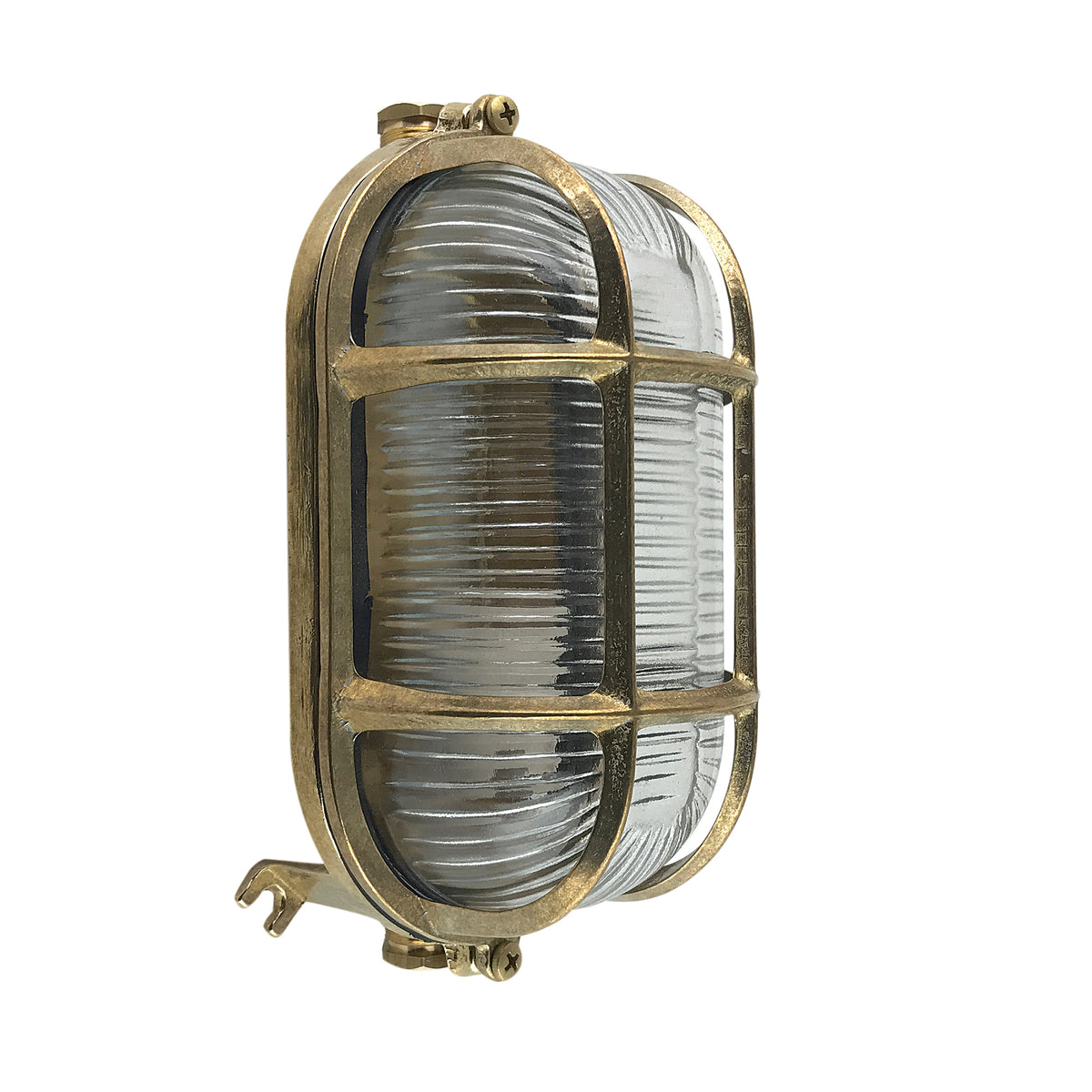 Andromeda 17 Oval skotlampe støbt messing IP64