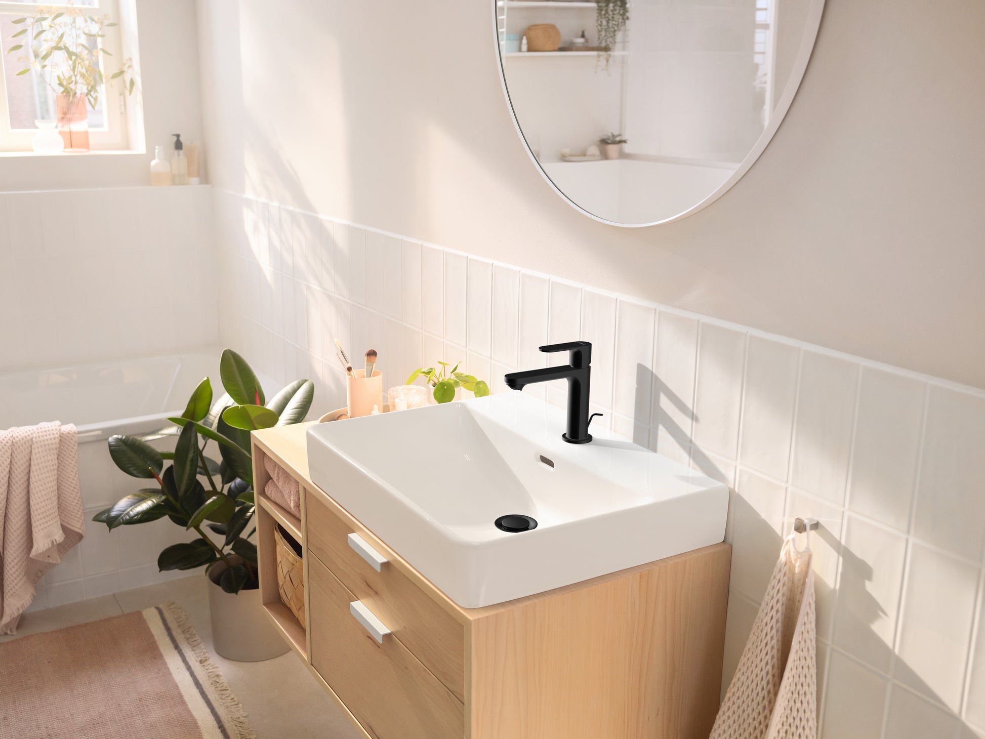 Hansgrohe push-open BV 1 1/4", mat sort