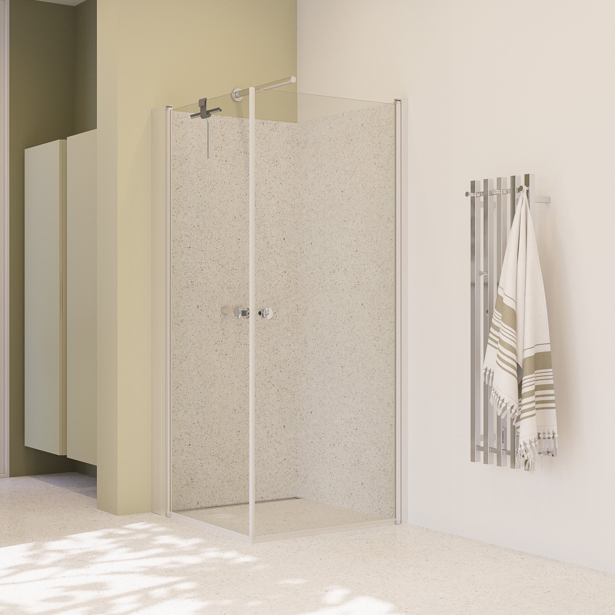 Dansani Match Brusedør 200*87-89 cm, klart glas
