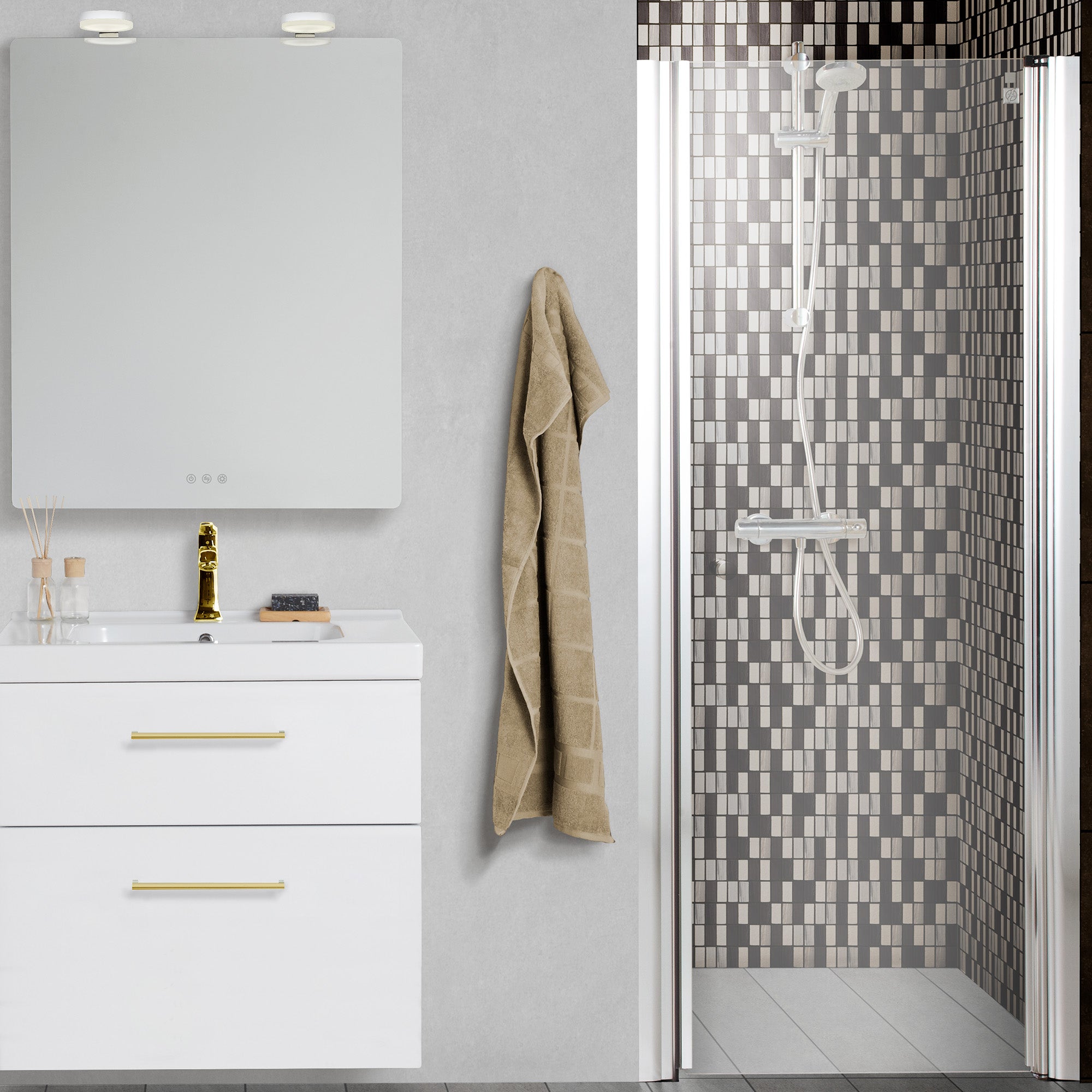 Dansani Match Brusedør 200*87-89 cm, klart glas