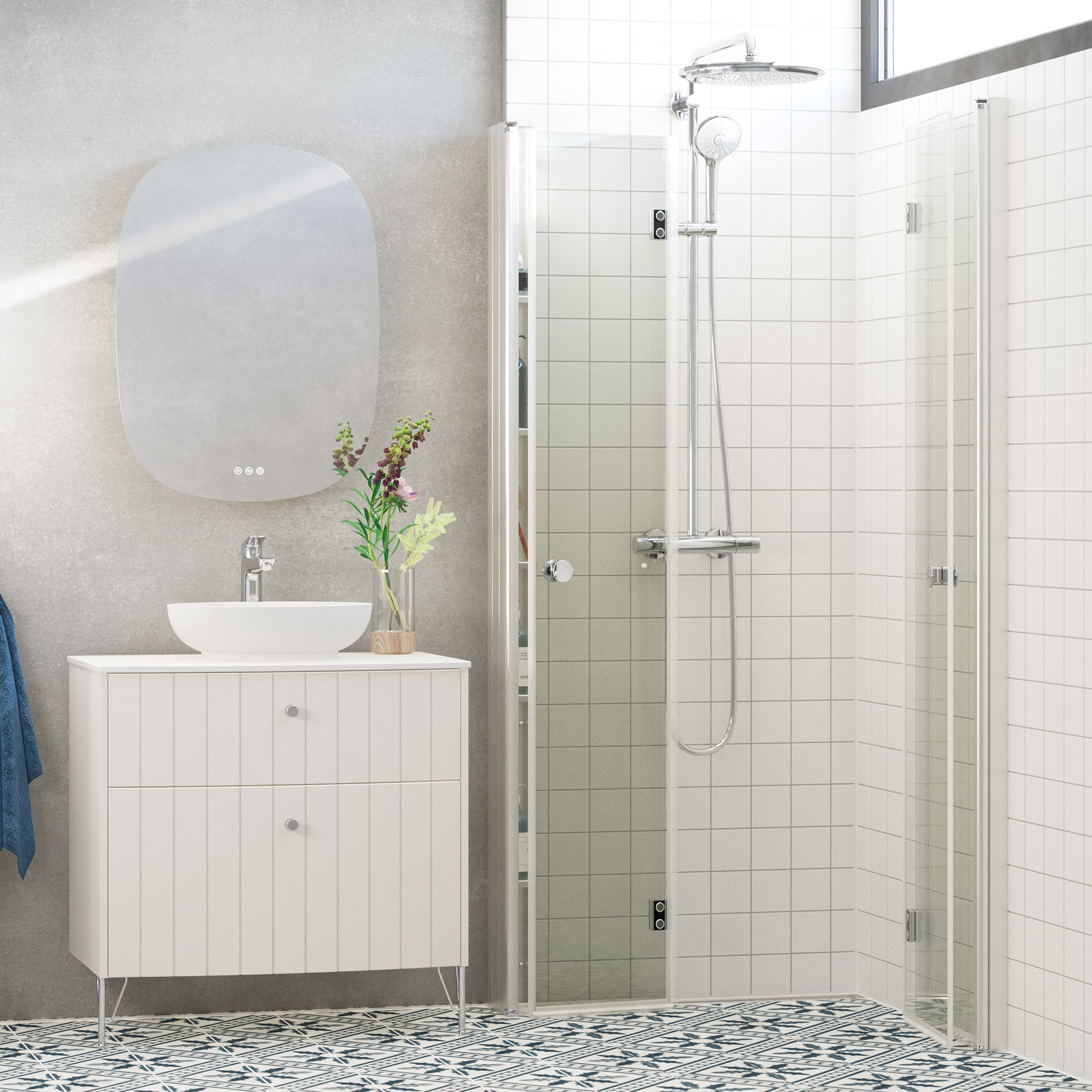 Dansani Match "B" Foldedør 200*97-99 cm, klart glas