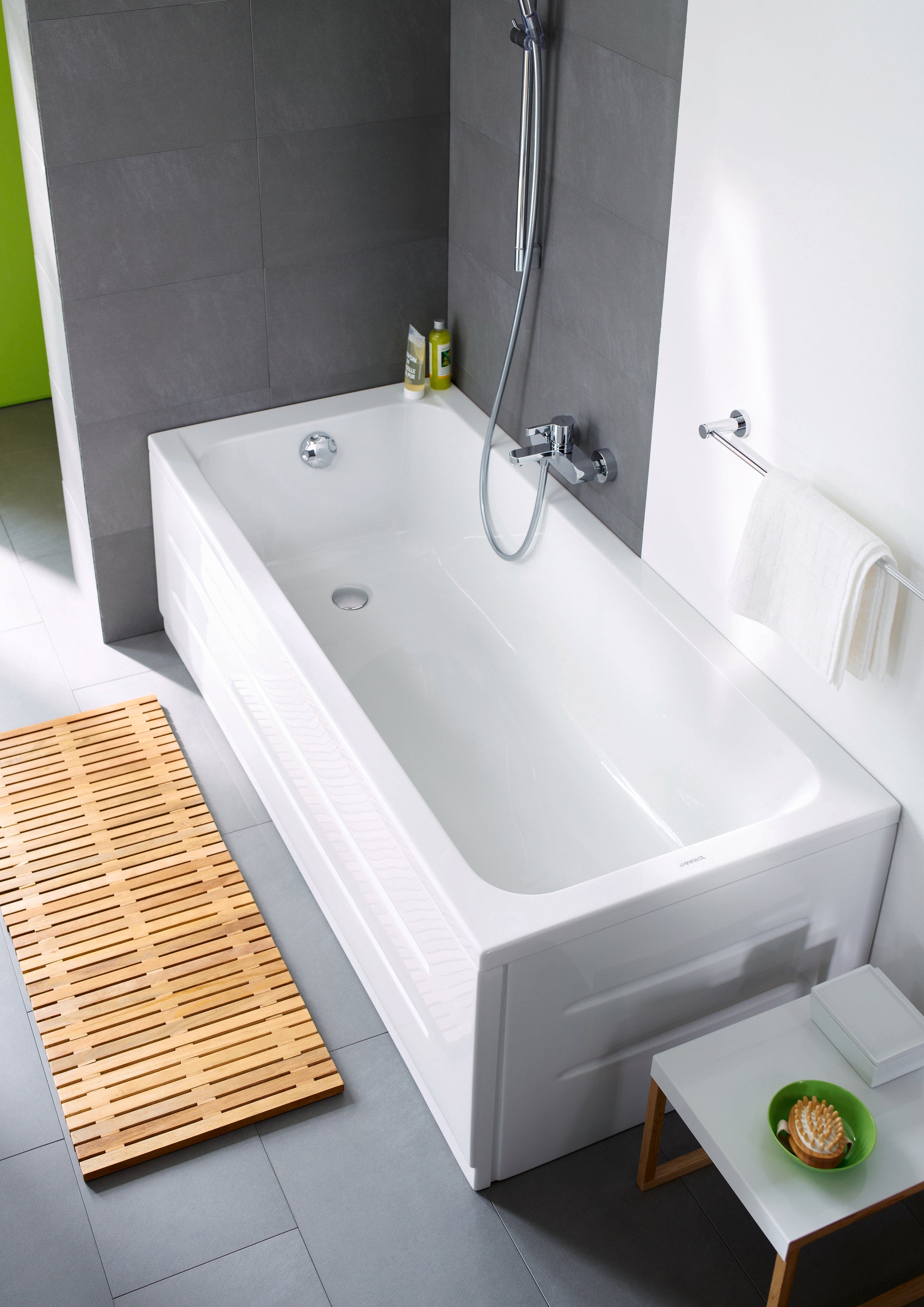 Duravit D-Code badekar til indbygning 170 x 70 cm. Afløb i fodenden