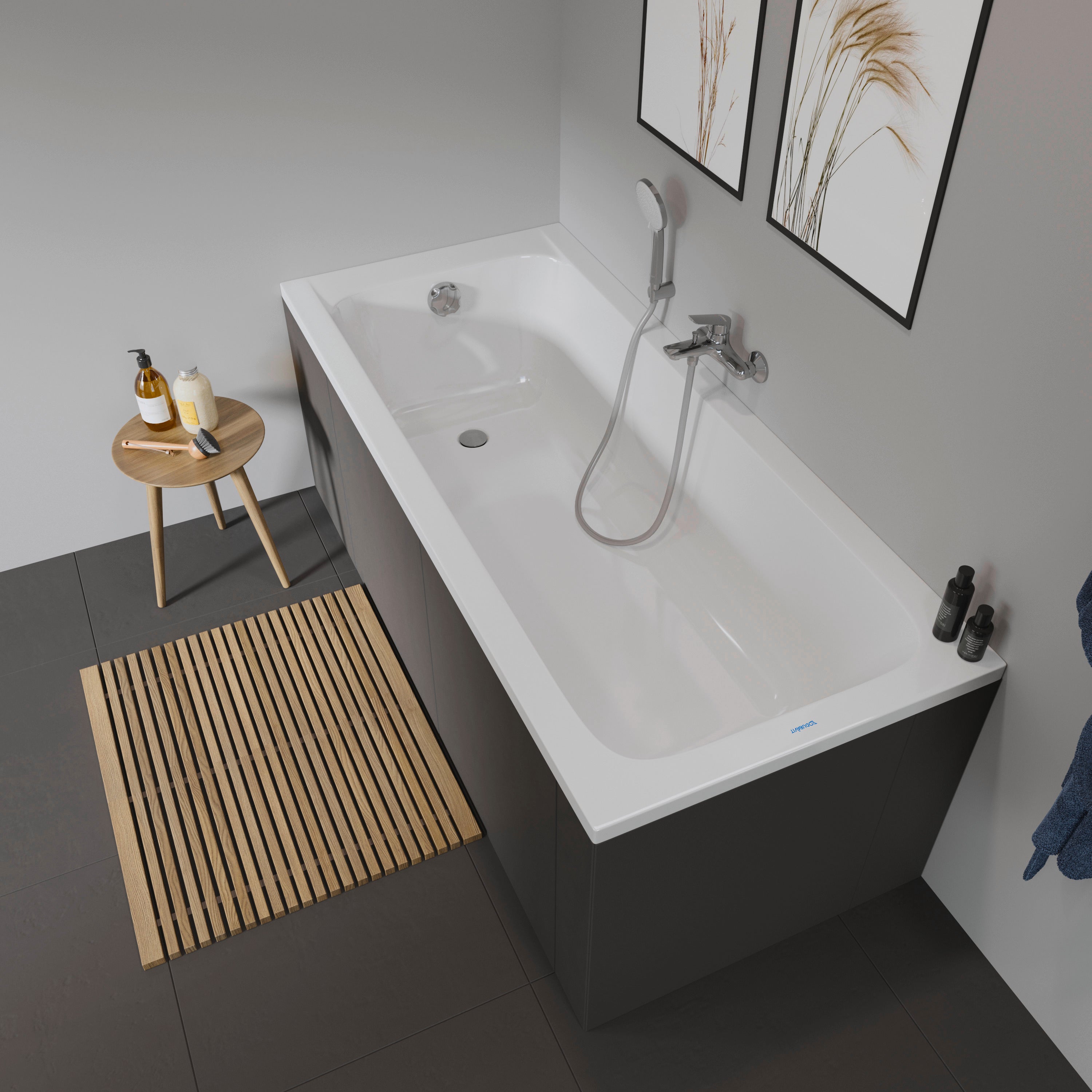 Duravit D-code indbygningsbadekar 170 x 75 cm