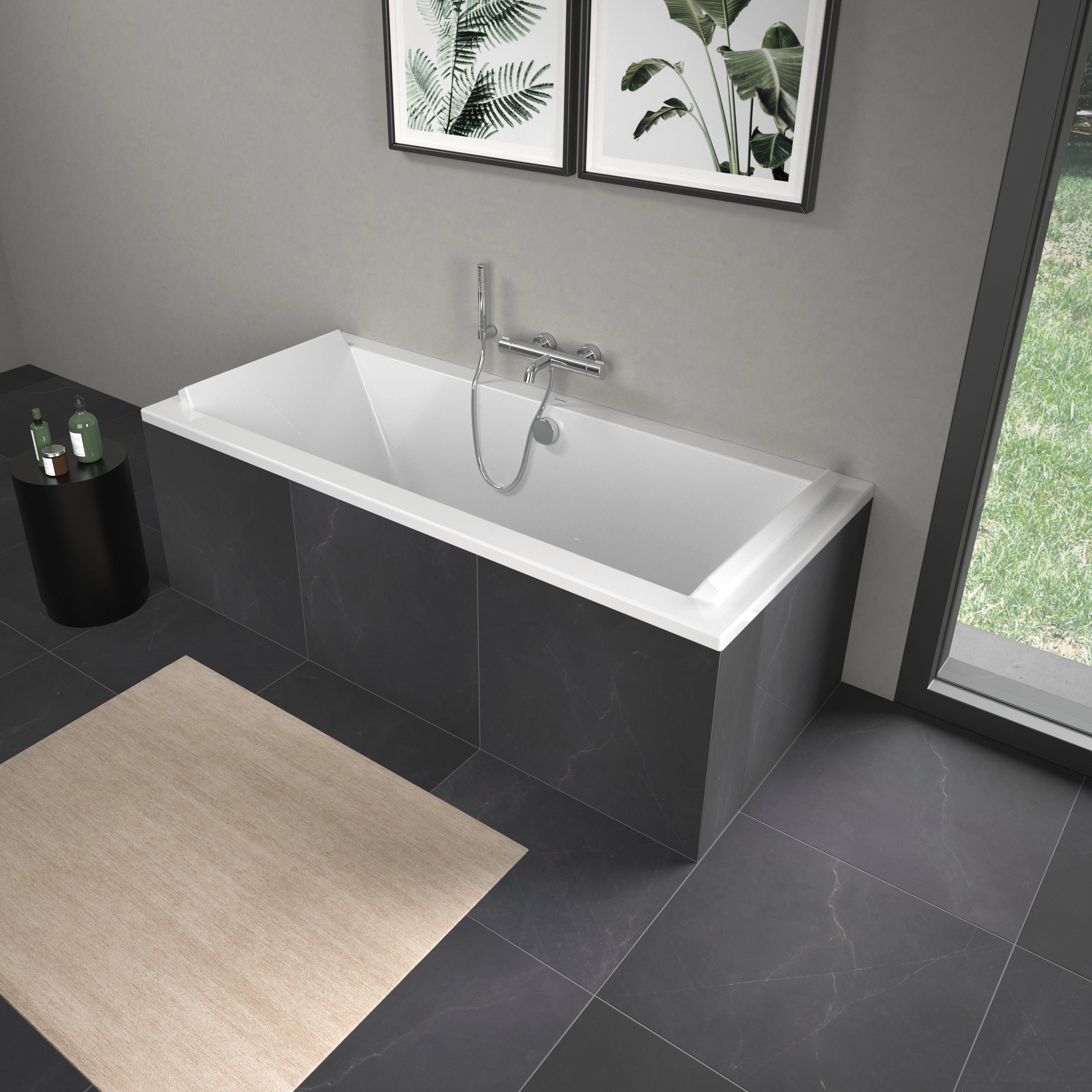 Duravit Starck badekar til indbygning 160 x 70 cm.