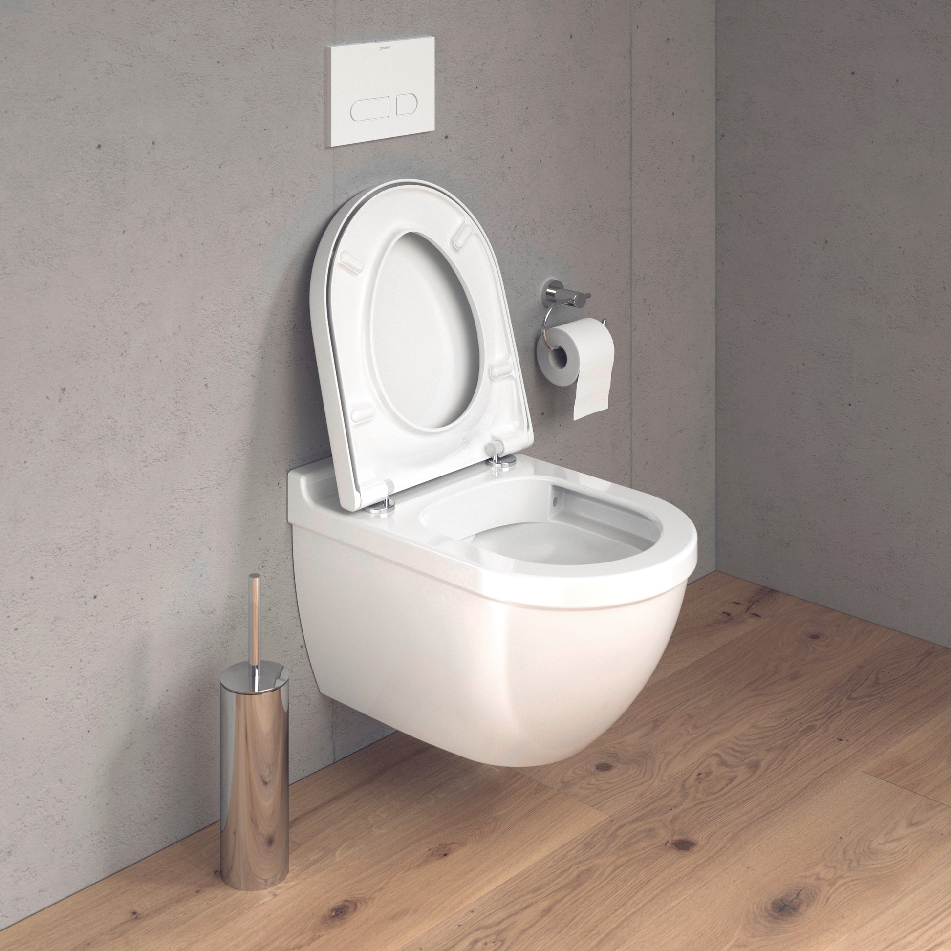 DURAVIT Starck 3 vægtoilet med åben skylle-rand og sæde med softclose