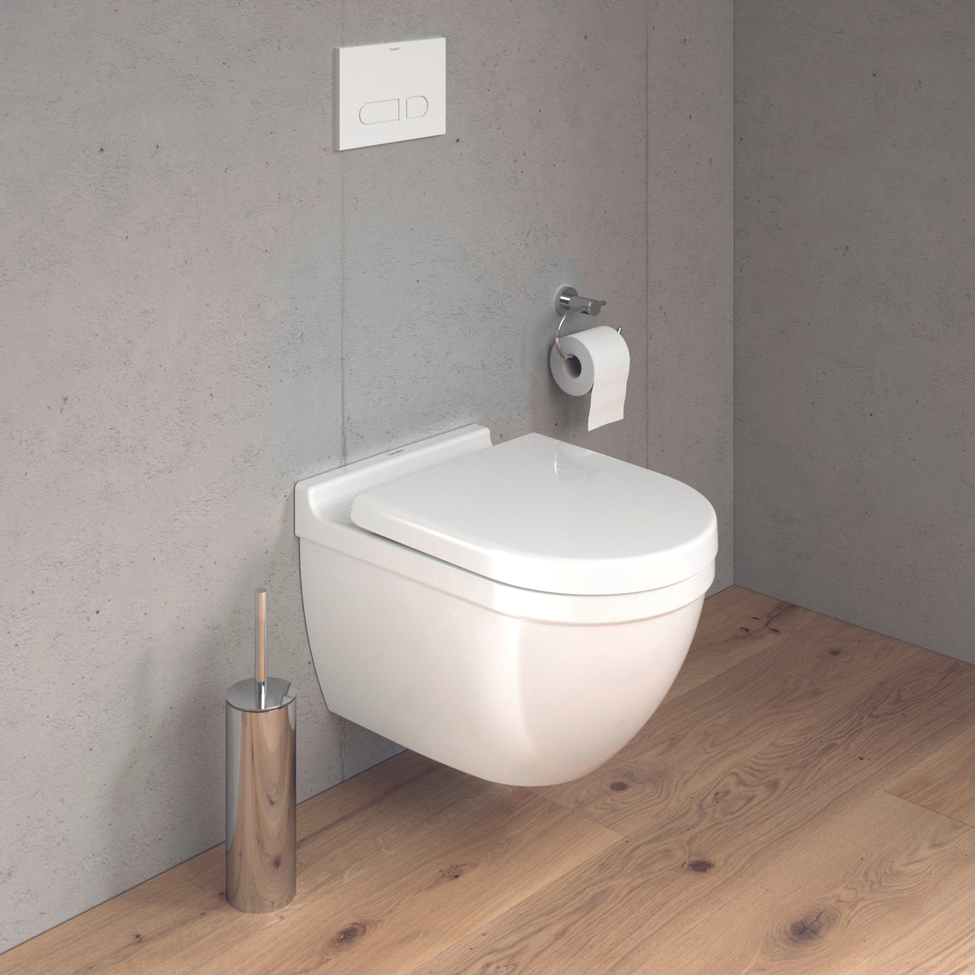 DURAVIT Starck 3 vægtoilet med åben skylle-rand og sæde med softclose