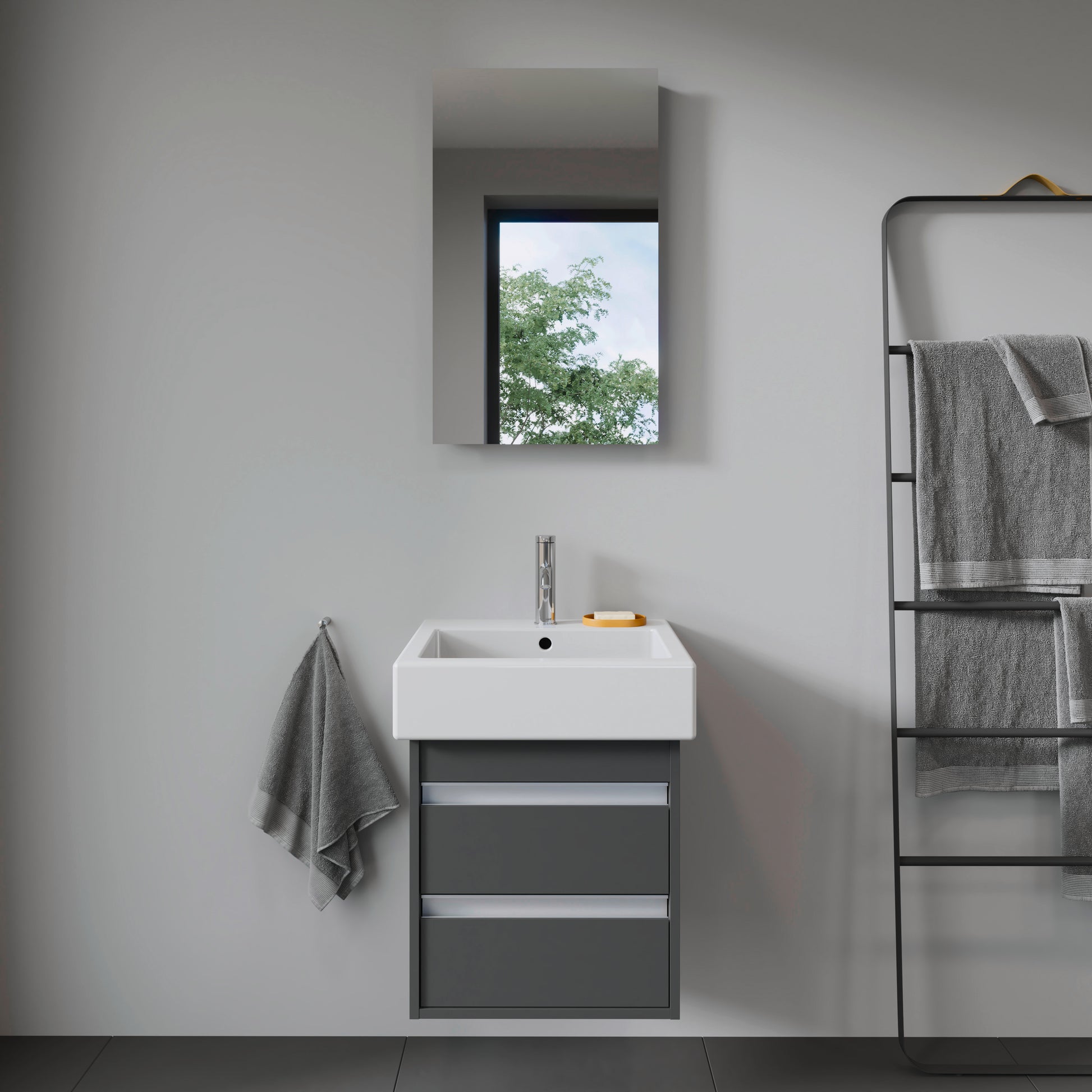 Duravit Vero vask 50 cm med hanehul og overløb