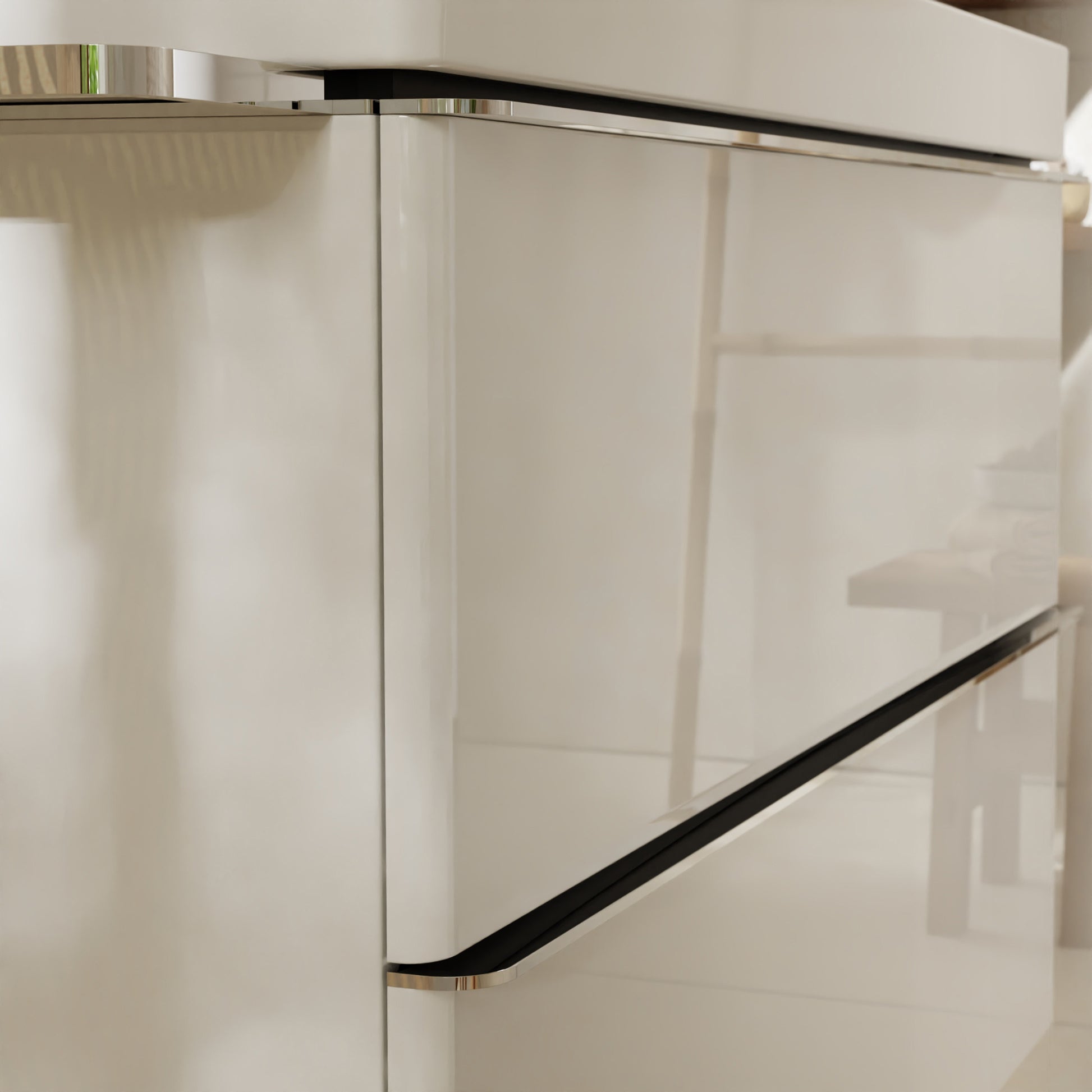 HANSGROHE Xelu Q vaskeskab 580x475x605mm 2skuffer MDF hvid højgl