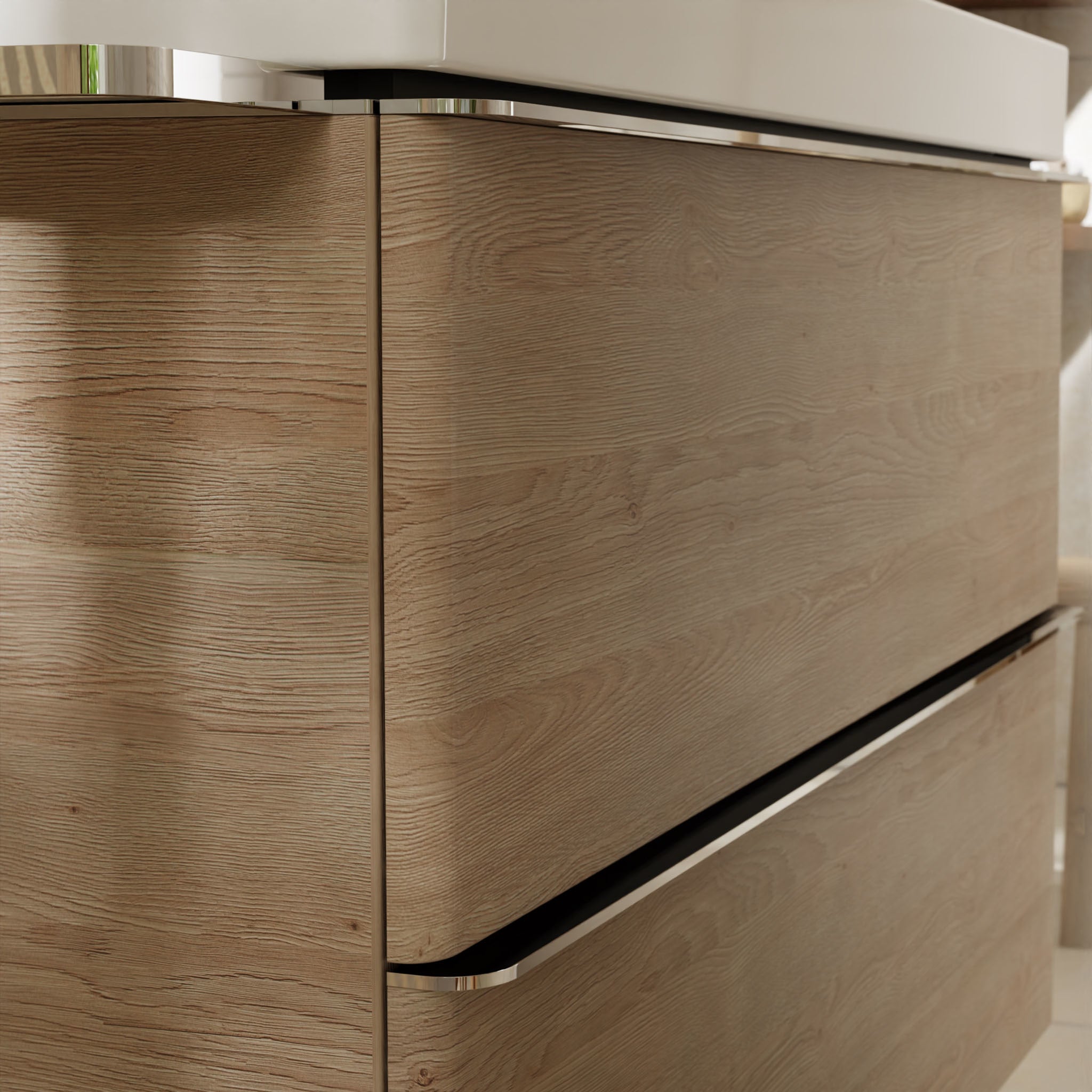 HANSGROHE Xelu Q vaskeskab 580x475x605mm 2skuffer MDF naturlig e