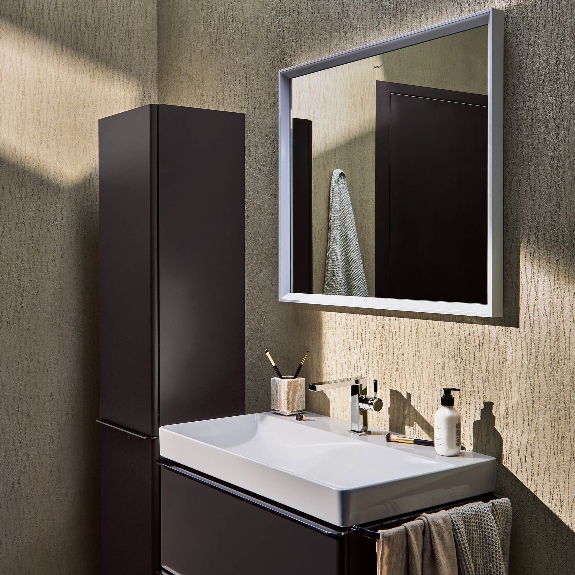 HANSGROHE Xelu Q vaskeskab mat diamantgrå 780X475mm m/ 2 skuffer