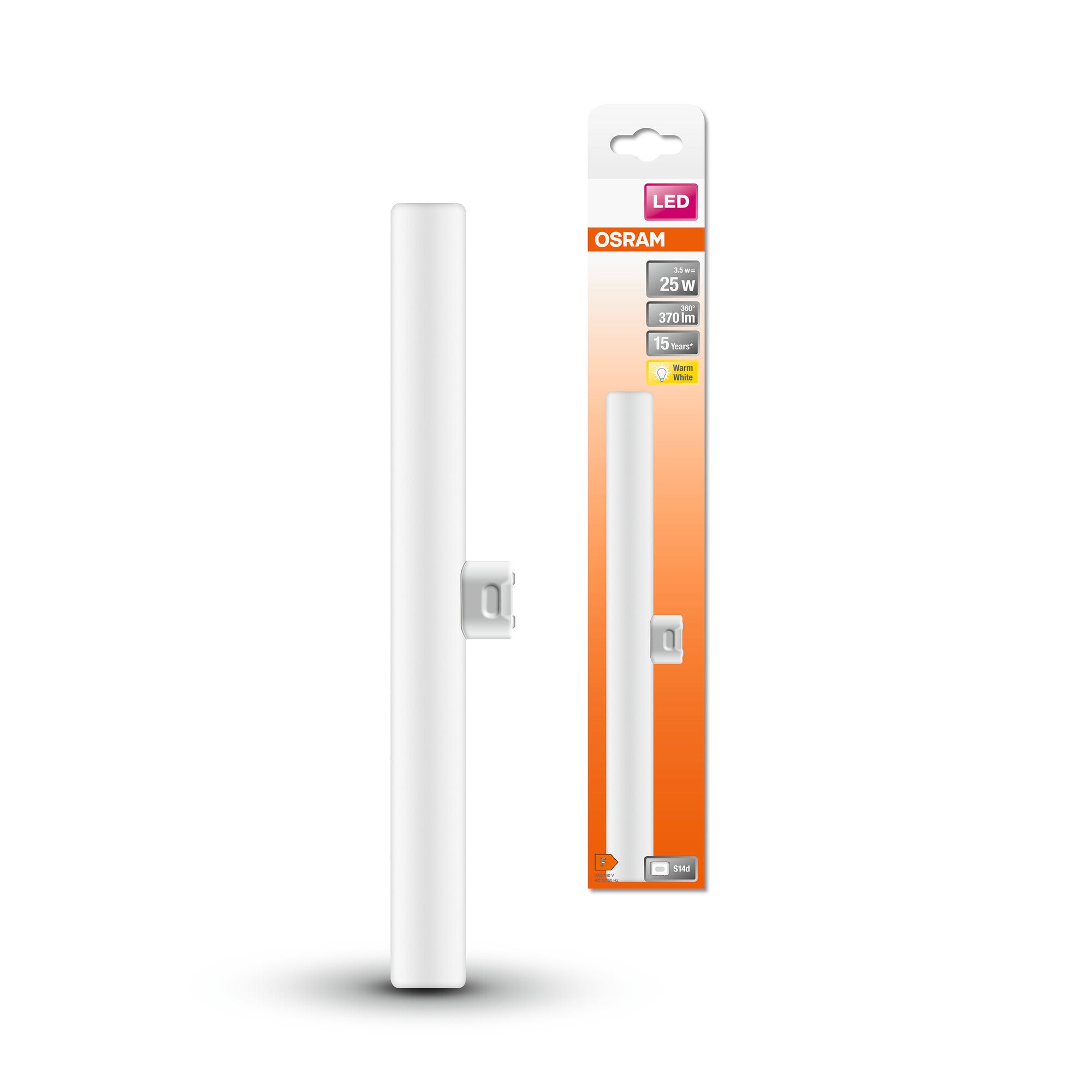 LEDINESTRA 3,5W/827 (27W) MAT S14D PC