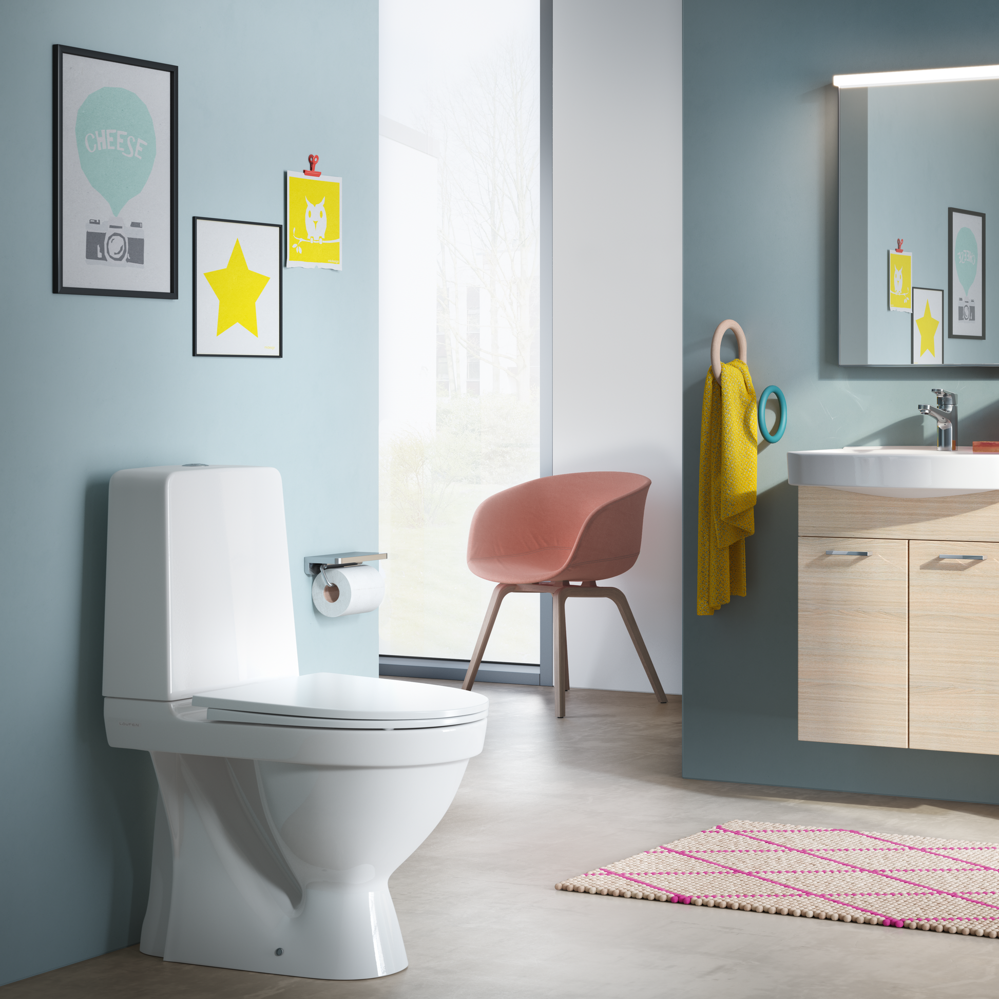 KOMPAS TOILET MED SKJULT S-LÅS LCC