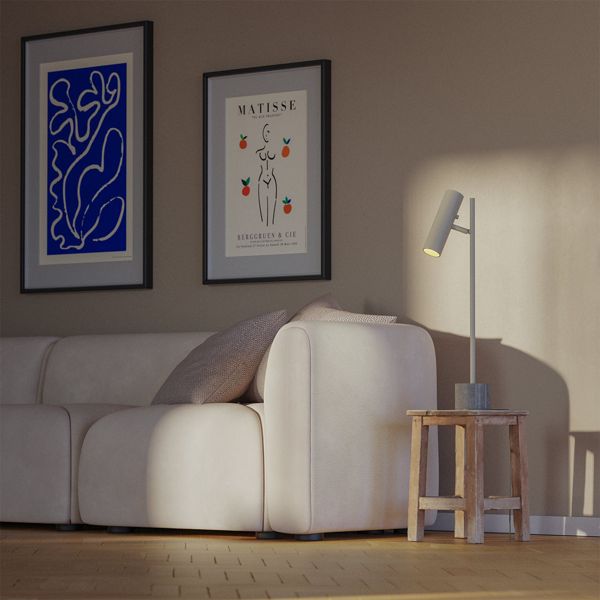 EXPO Bordlampe grå