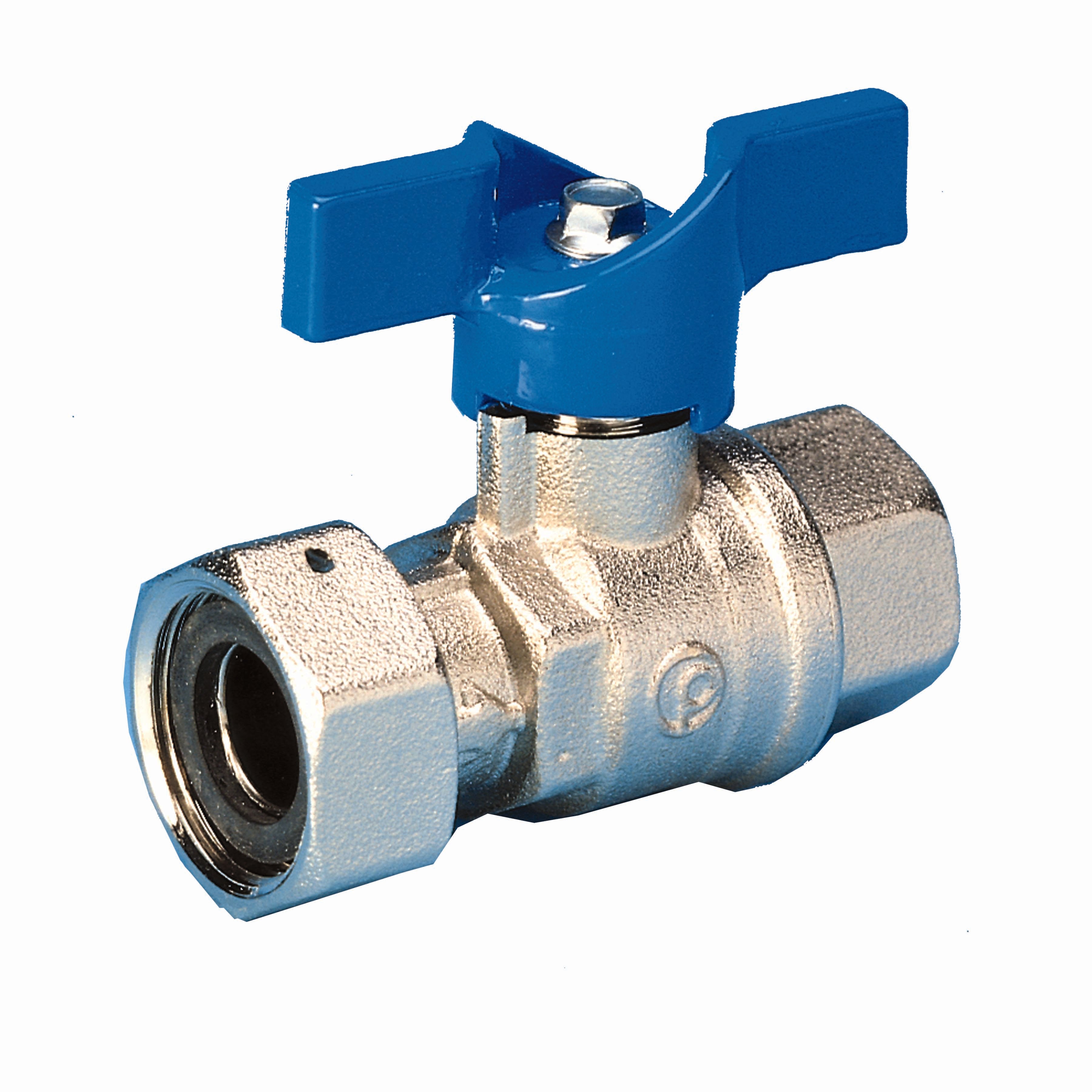 3/4" x 3/4" Kuglehane m/målerforskruning