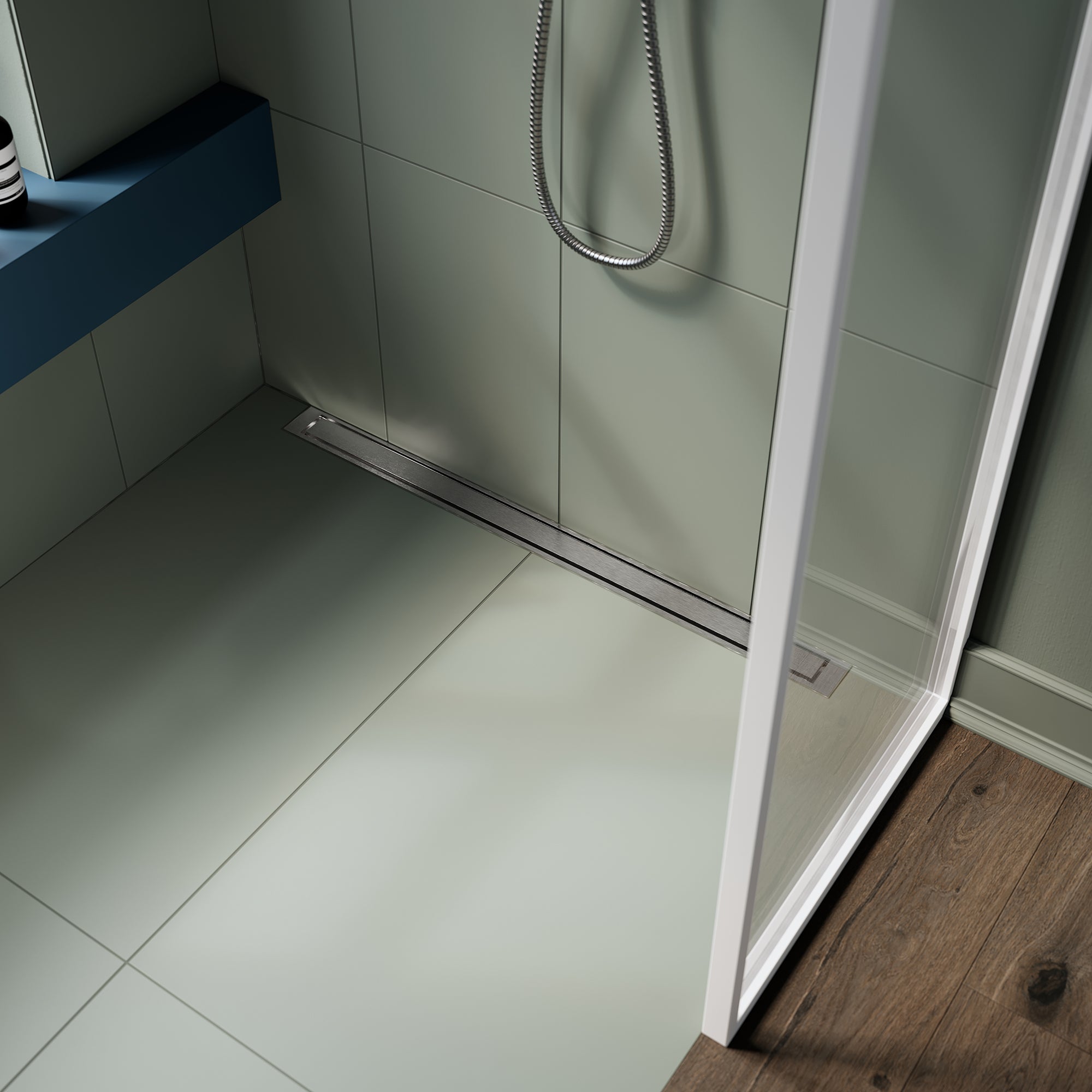 Unidrain 1200 mm HighLine Panel uden ramme t/rendeafløbsarmatur