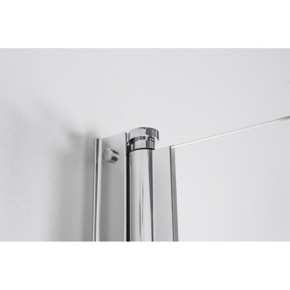 Straight doors Viktorija 1/2, chrome profiles 90x200cm
