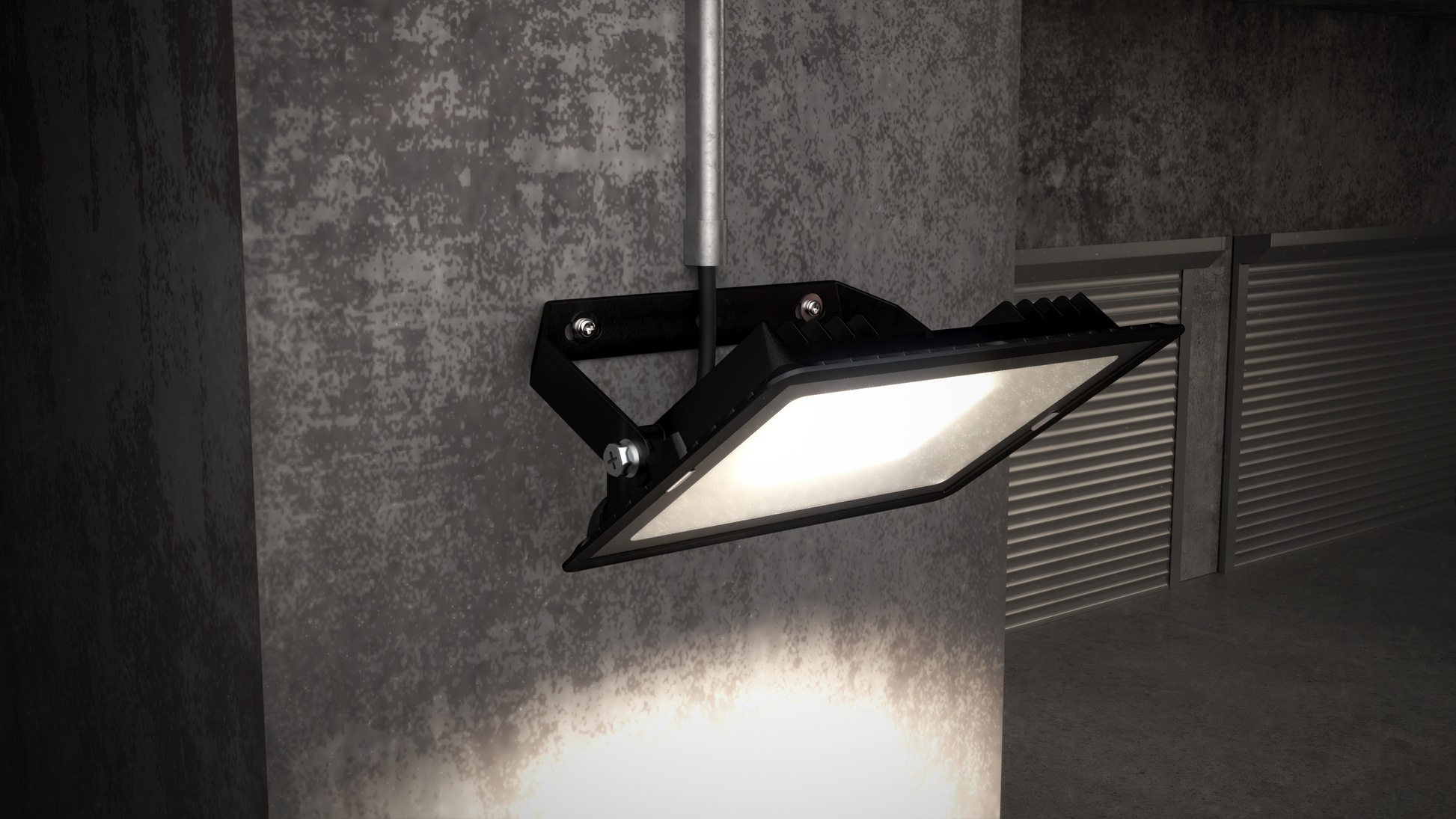 Projektør Eden LED 50W 840 5400lm med PIR (IP54) 110° IP65 sort