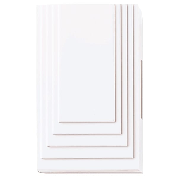 Ringeklokke Big Ben m. 2 toner - hvid