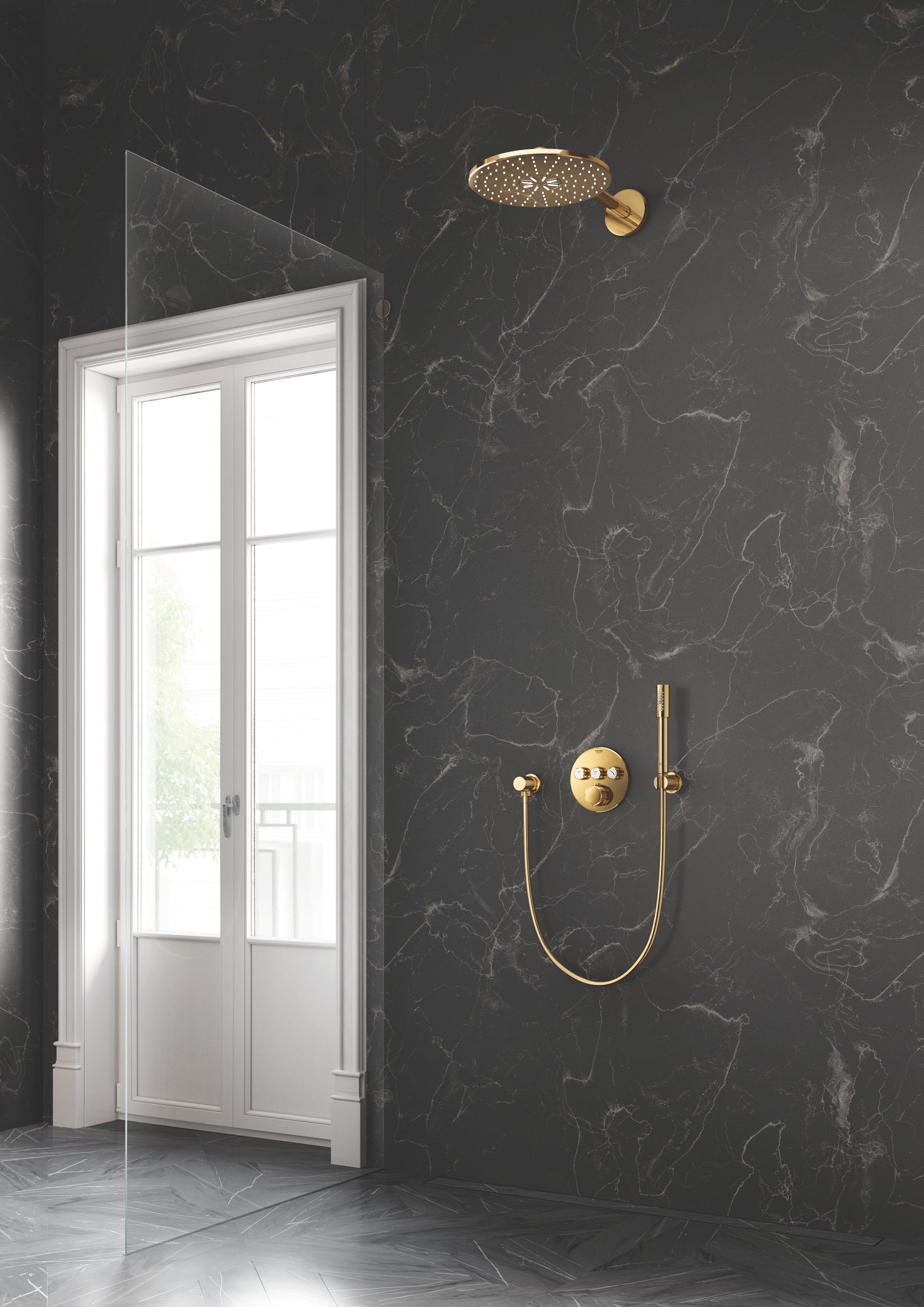 Grohtherm SmartControlTermostat til indbygning med 3 ventiler