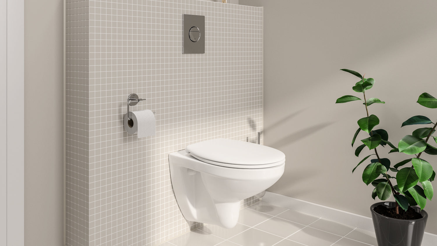 GROHE SOLIDO BAU CERAMIC hængetoilet/sæde 1130x500mm SAIL betj.p