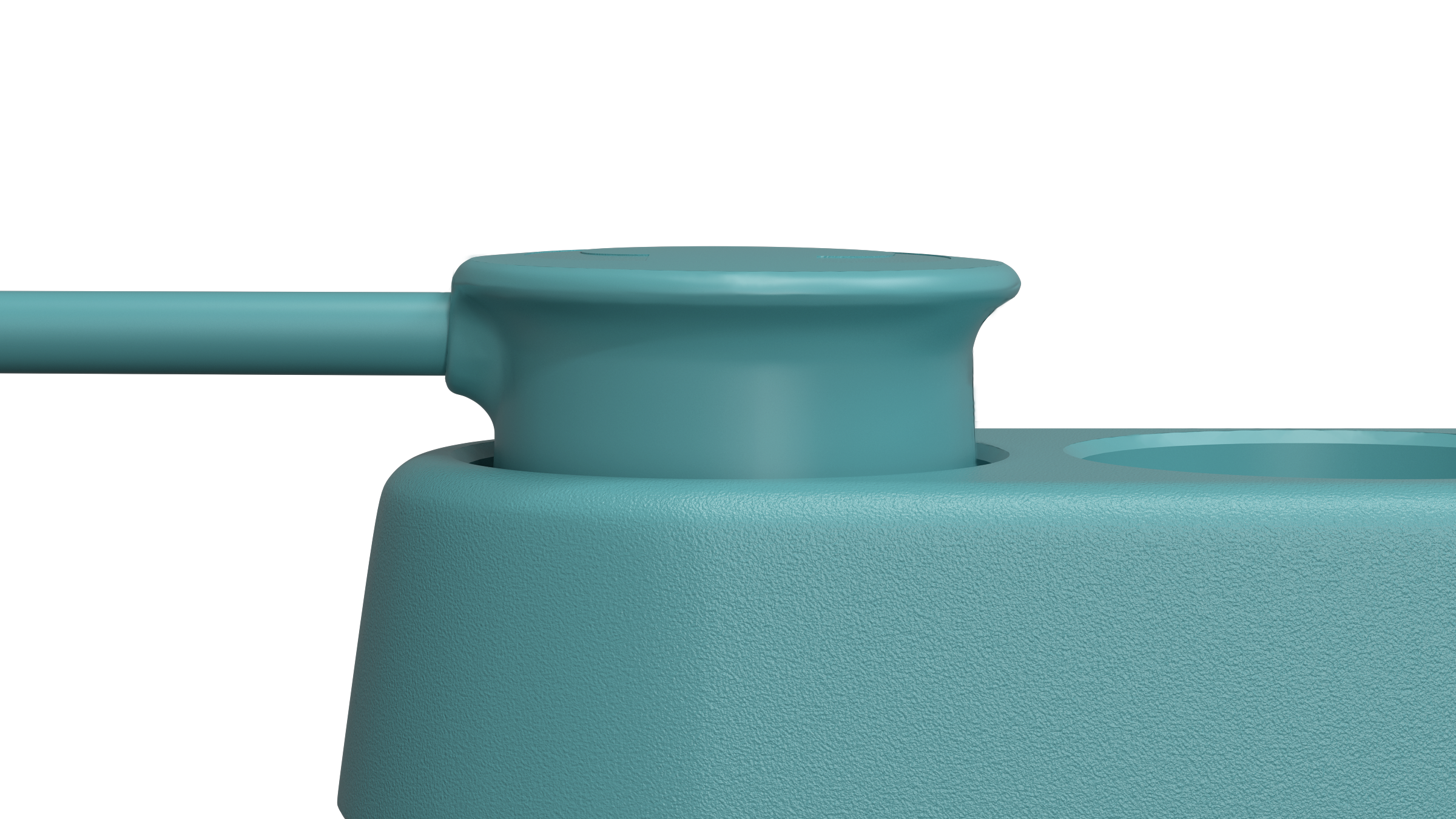 ColorCable Cheerful Turkis, Model 3 stikdåse, 2,5 meter.