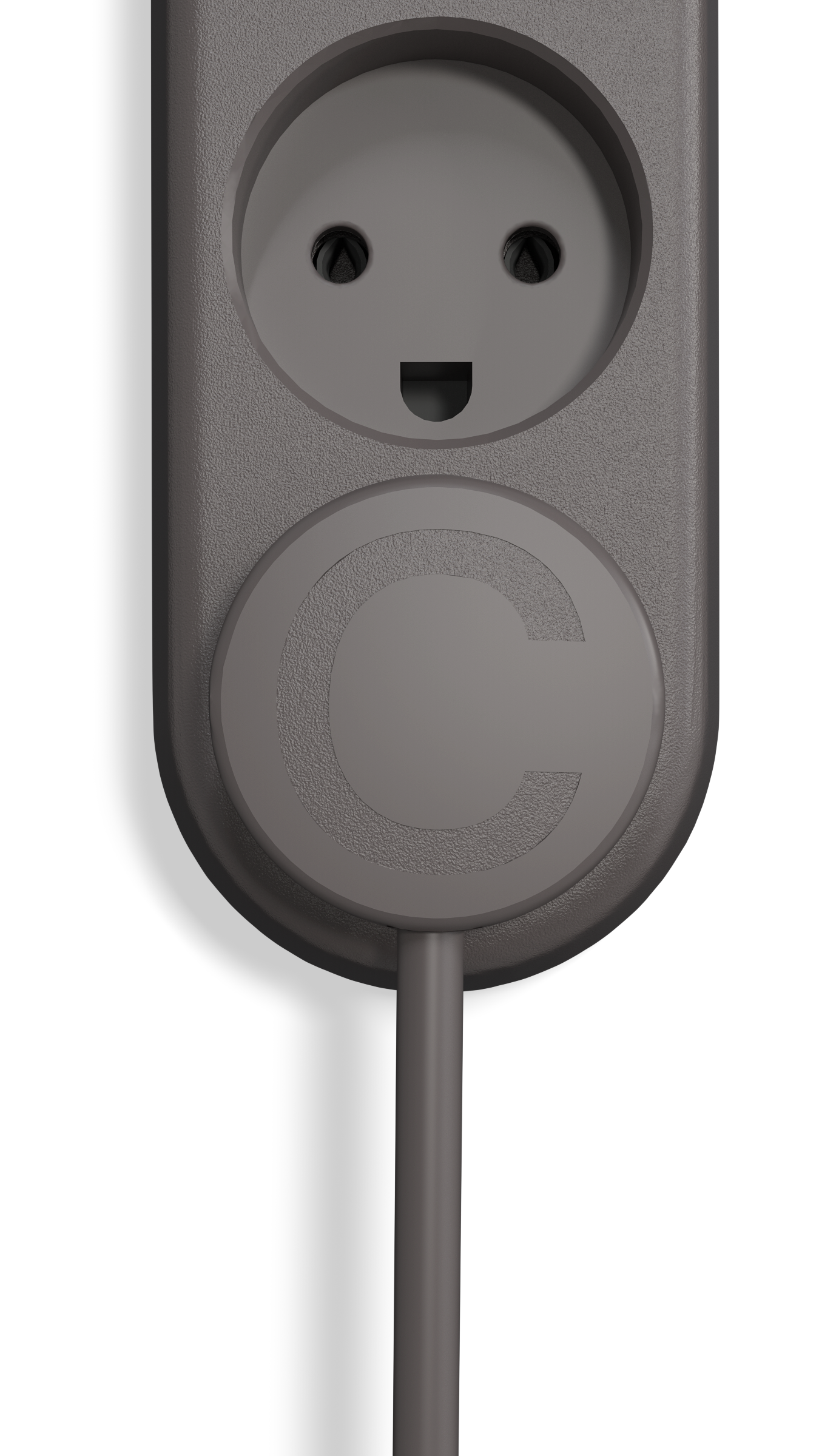 ColorCable Experimental brun, Model 3 stikdåse, 2,5 meter.