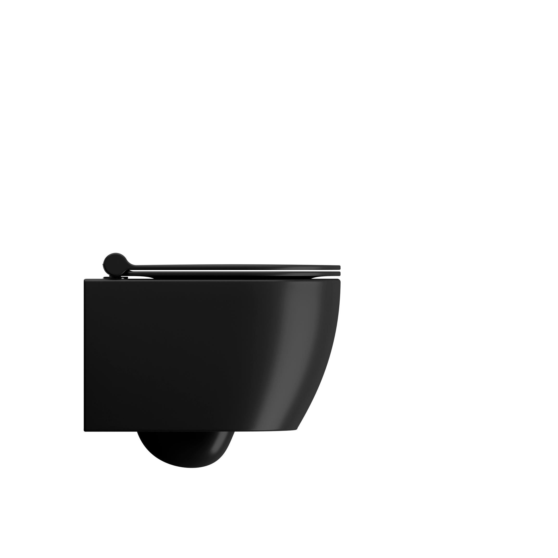 GSI Pura matsort kompakt vægtoilet 46x35cm med swirlflush skyl