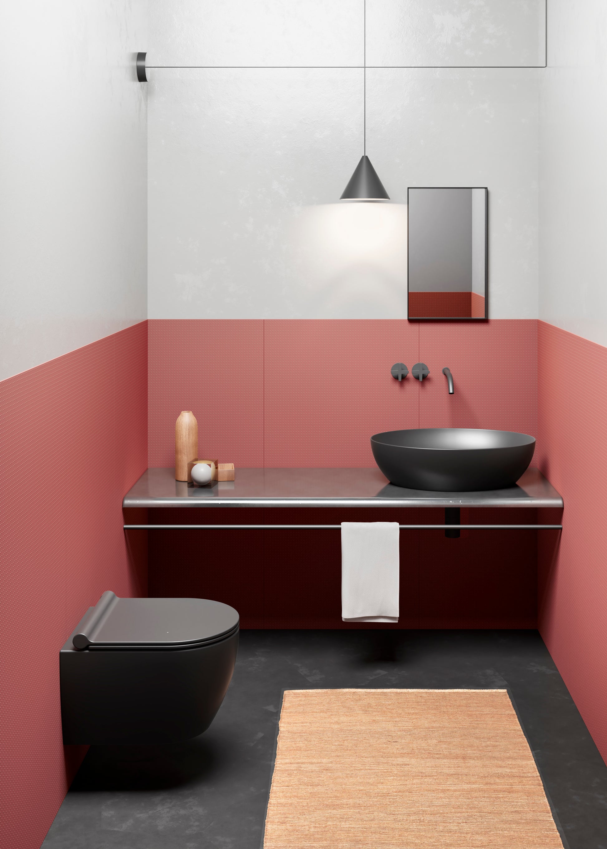 GSI Pura matsort kompakt vægtoilet 46x35cm med swirlflush skyl