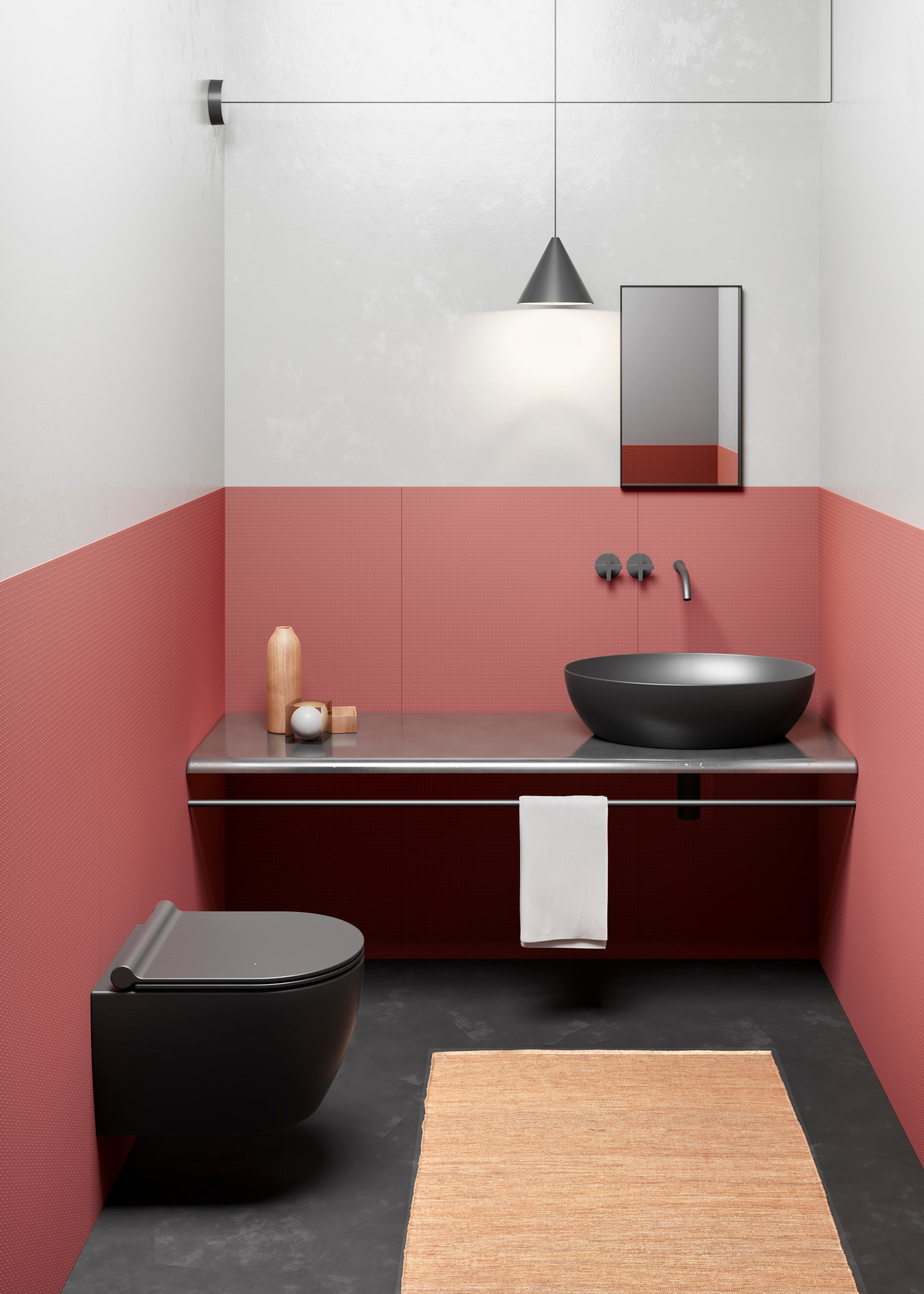 GSI Pura matsort kompakt vægtoilet 46x35cm med swirlflush skyl