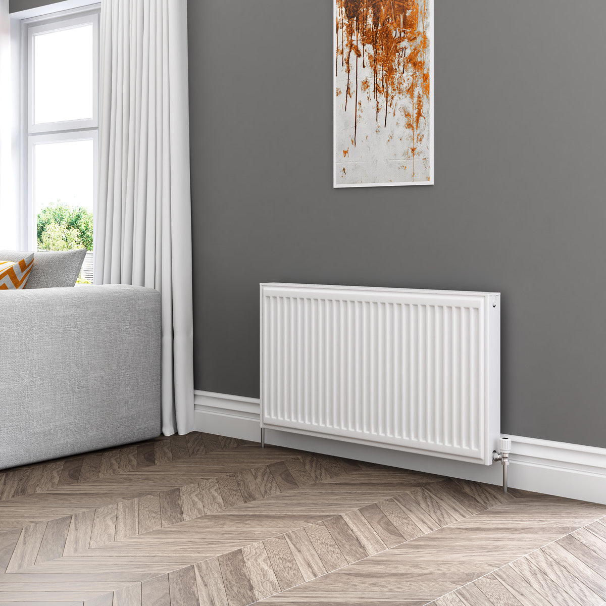 Stelrad Compact All In Radiator 4x1/2" ABCD Type 22 H600 x L1100.