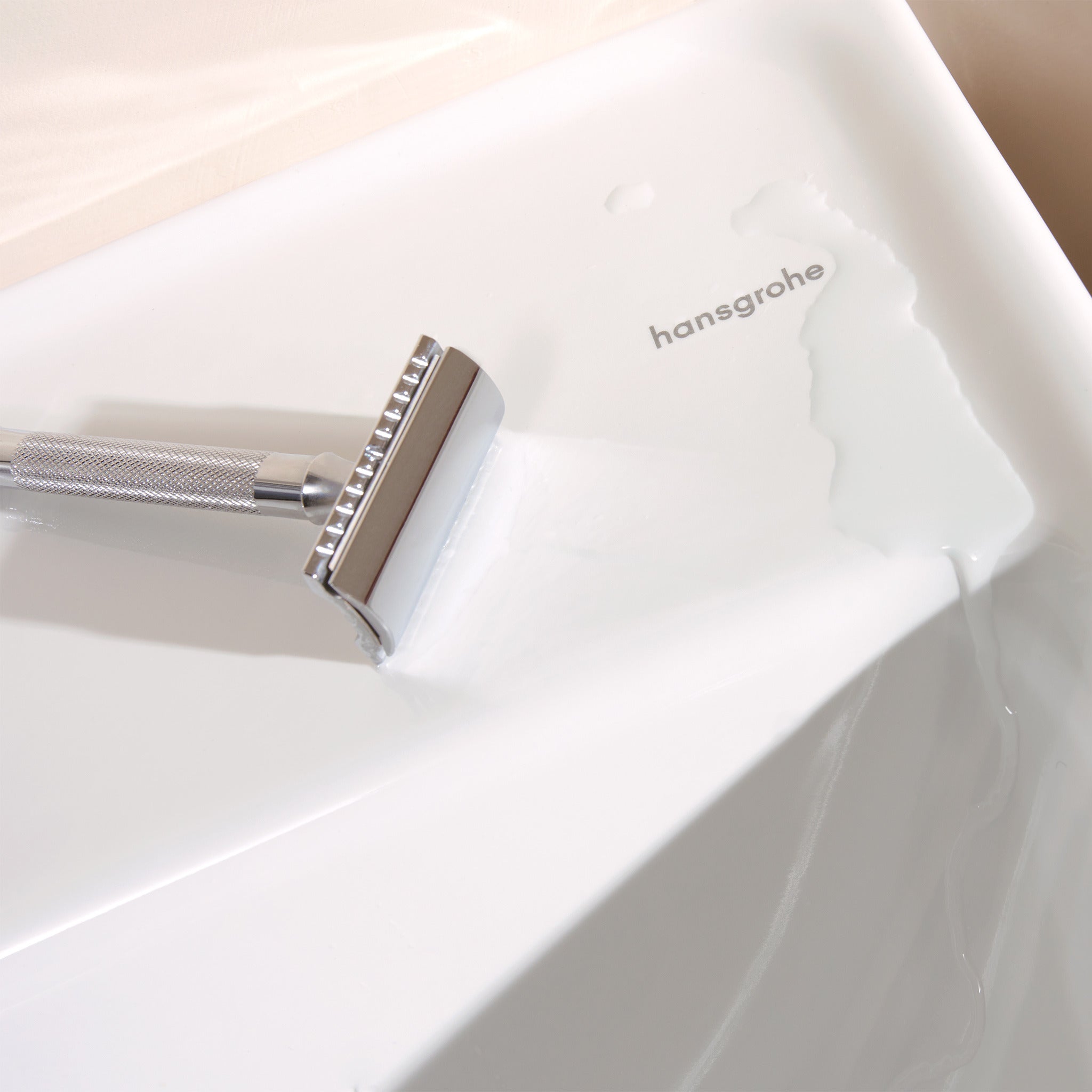 HANSGROHE Xanuia Q håndvask 550x370mm hh midt t/væg porcelæn hvi