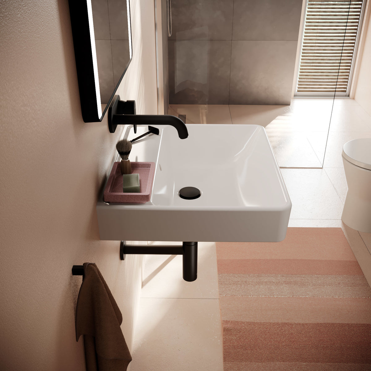 HANSGROHE Xanuia Q håndvask 550x480mm u/hh t/væg porcelæn SmartC