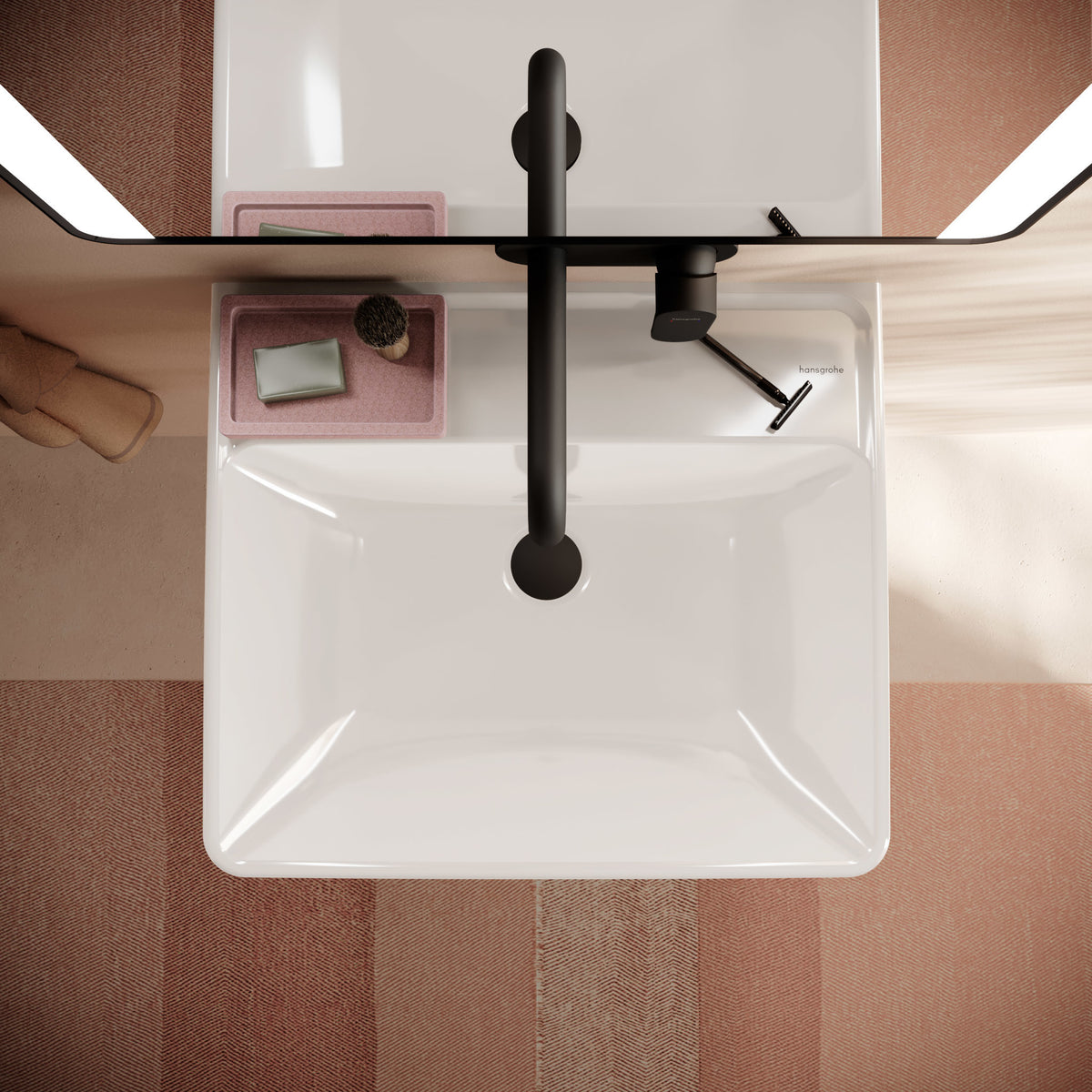 HANSGROHE Xanuia Q håndvask 550x480mm u/hh t/væg porcelæn SmartC