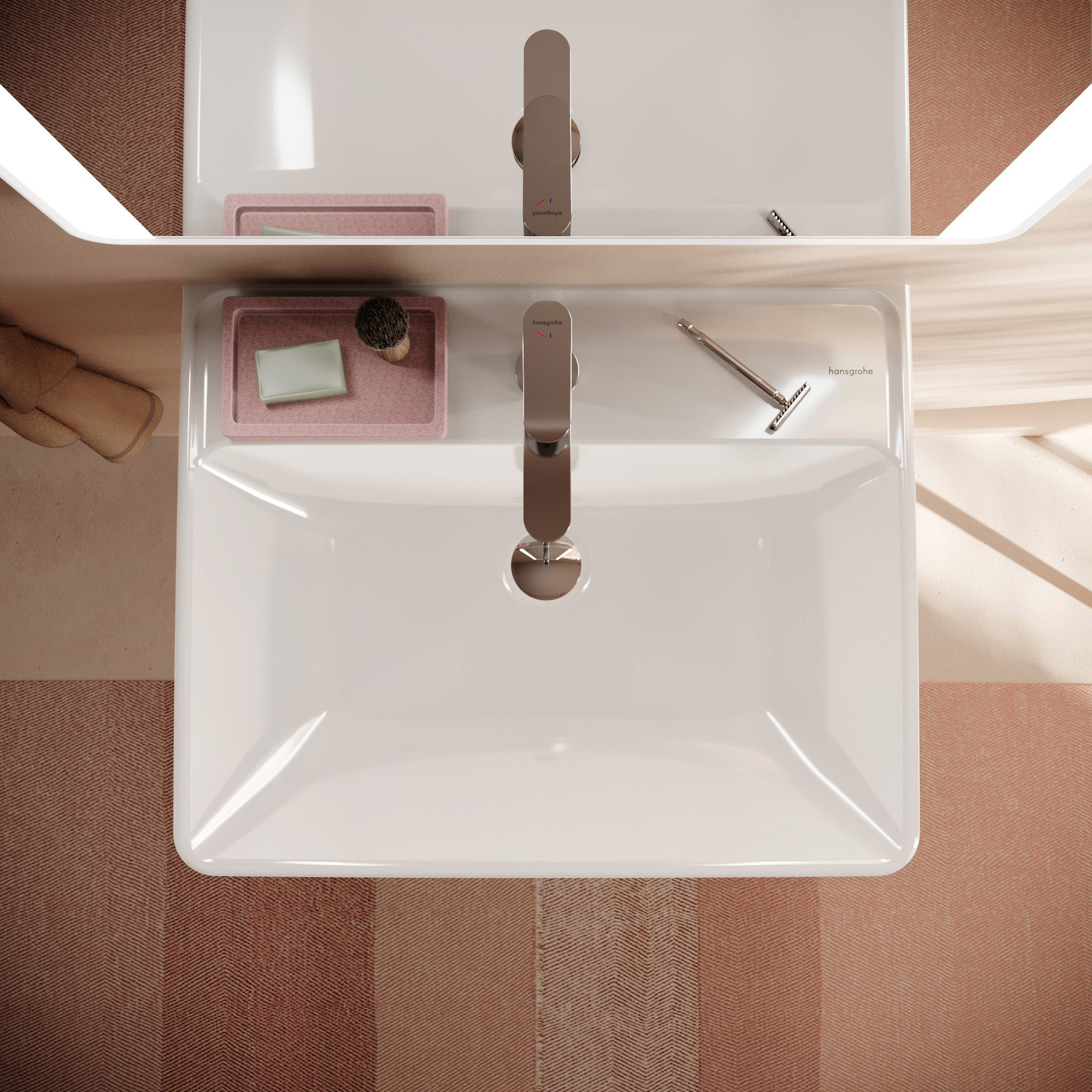 hansgrohe Xanuia Q Håndvask 600x480 mm med hanehul og overløb