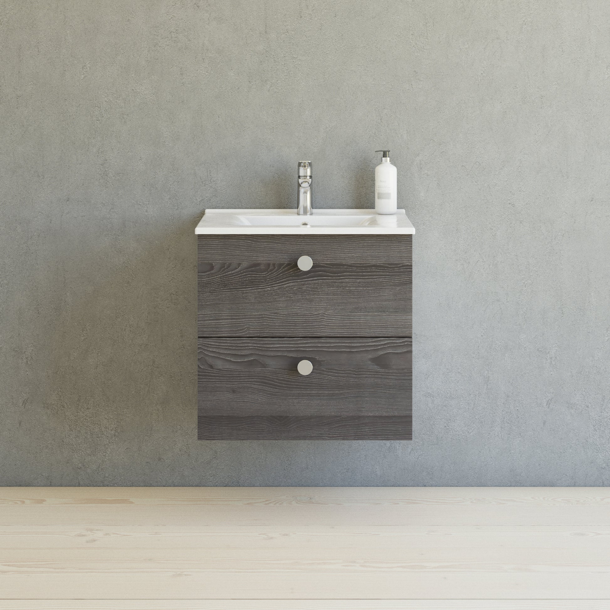 Greb Button inox look Ø:42mm