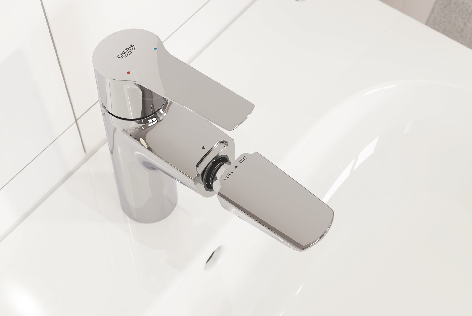 GROHE START etgrebsbatteri 3/8/122mm tud 1hul t/hv/click m/udtr.