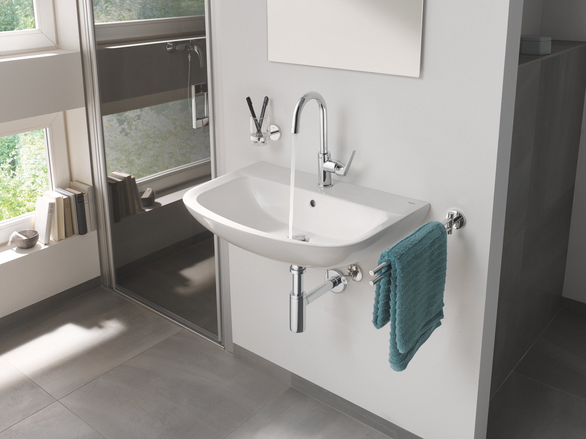 GROHE START FLOW etgrebsbatteri 140mm tud 1hul t/hv m/bv forkr