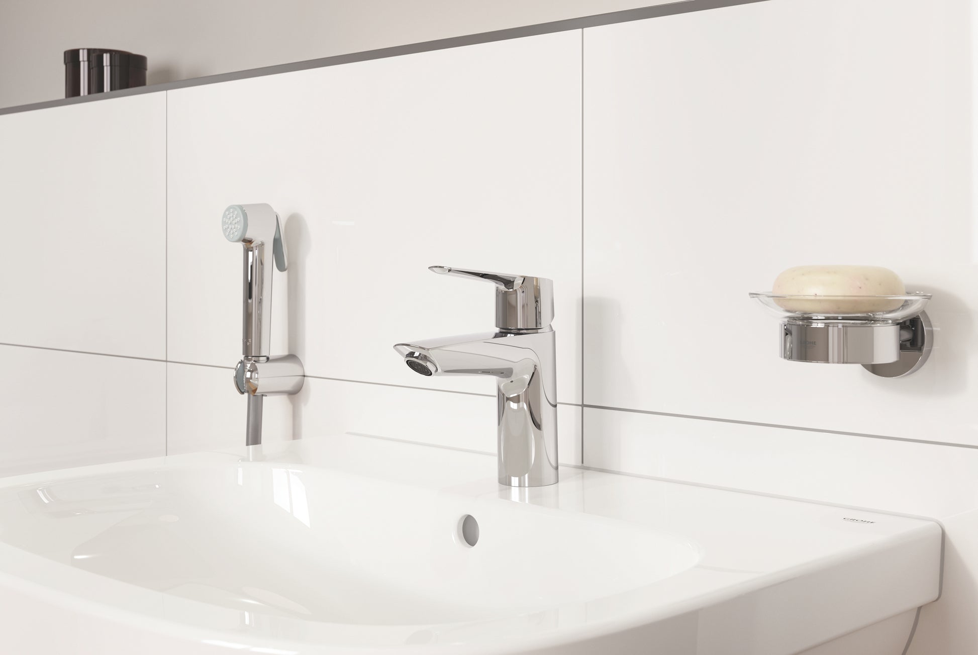 GROHE START etgrebsbatteri 165mm tud 1hul t/hv m/br/kæde messing