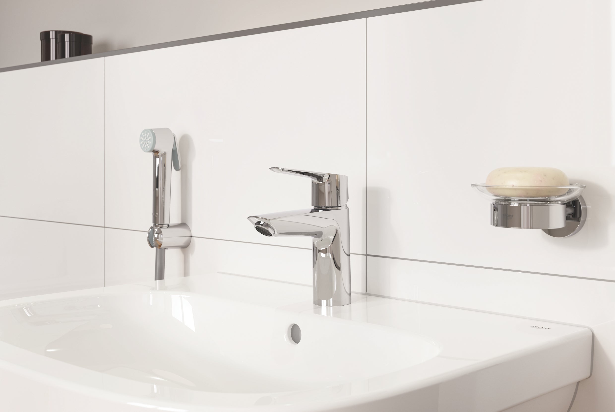 GROHE START etgrebsbatteri 165mm tud 1hul t/hv m/br/kæde messing