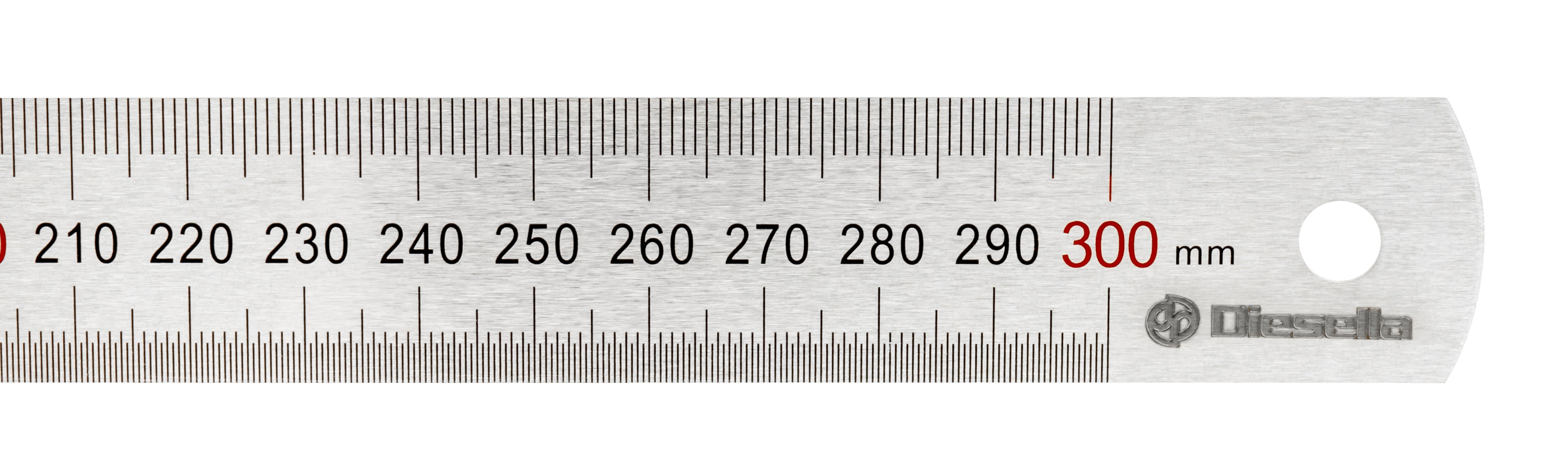 Stållineal 300 x 25 x 1,0 mm