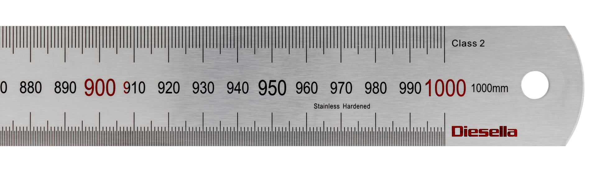 Stållineal 1000 x 35 x 1,5 mm
